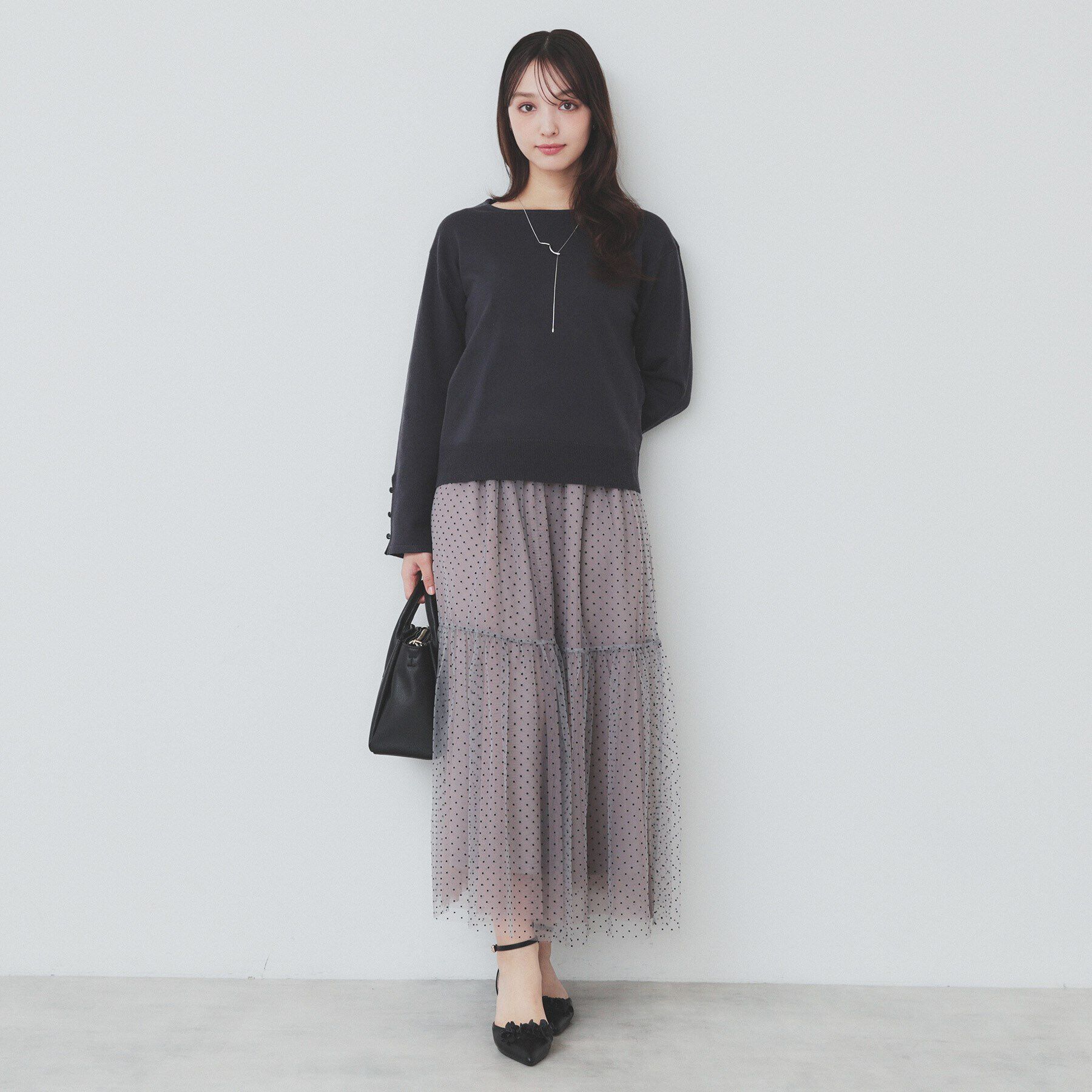 index「袖スリットスリーブニット【洗濯機洗い可】」|ニット・セーター|