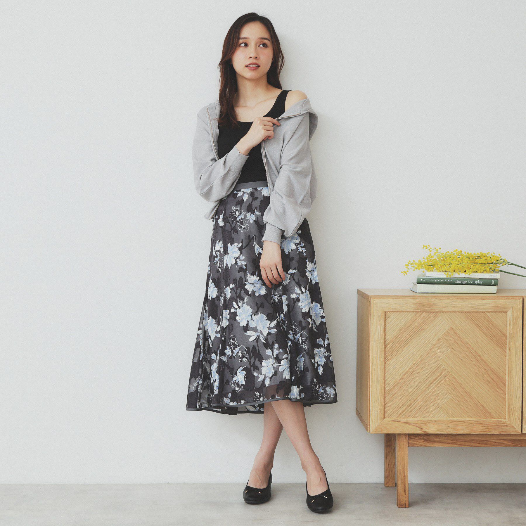 index「前後2WAY サテンパイピングリブタンクトップ【洗濯機洗い可】」|キャミソール|