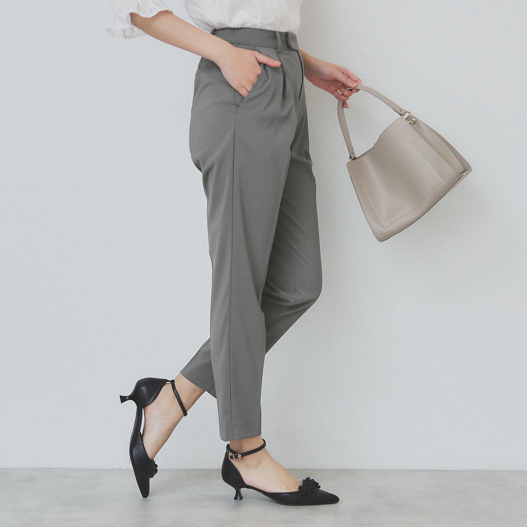 index「ストレッチテーパードパンツ/セットアップ対応【洗濯機洗い可/抗ピル/接触冷感】」|その他|