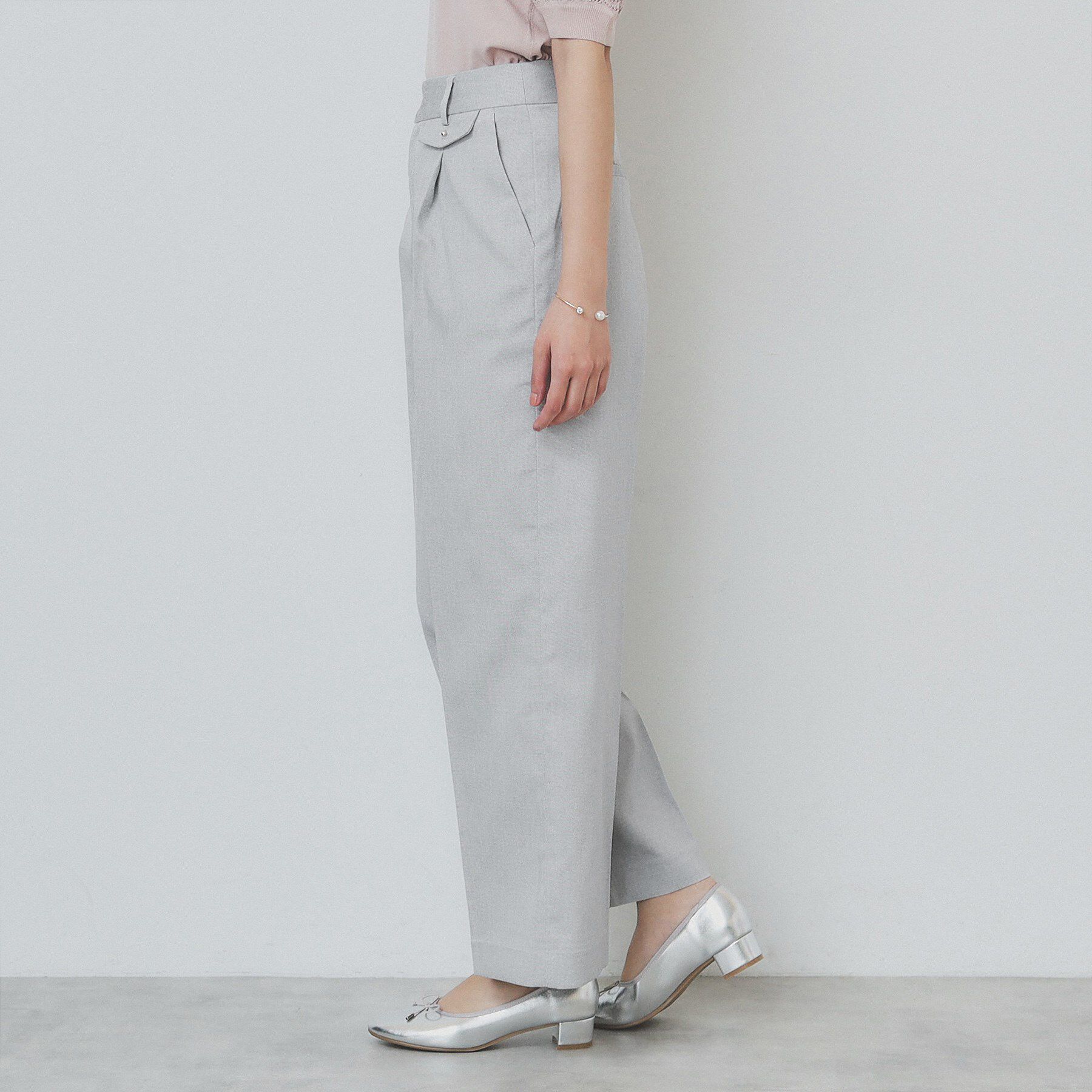 index「サイドフラップストレッチワイドパンツ【洗濯機洗い可／イージーケア】」|その他|