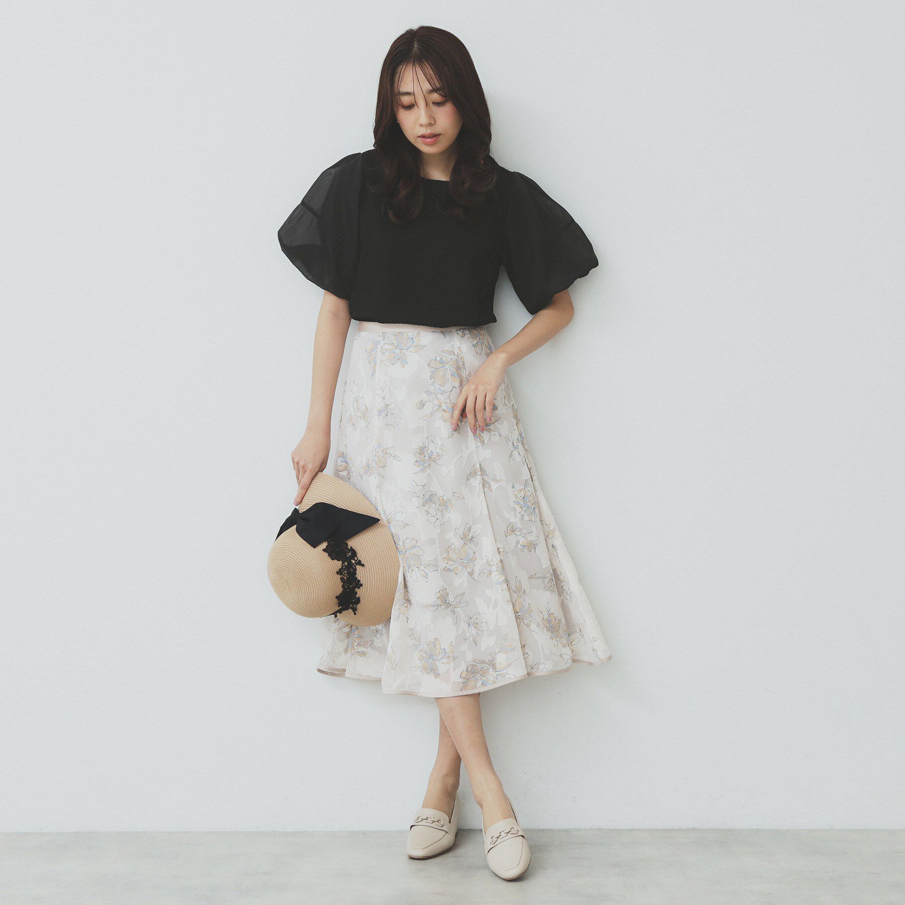 index「シアーバルーンスリーブトップス【洗濯機洗い可】」|Tシャツ・カットソー|