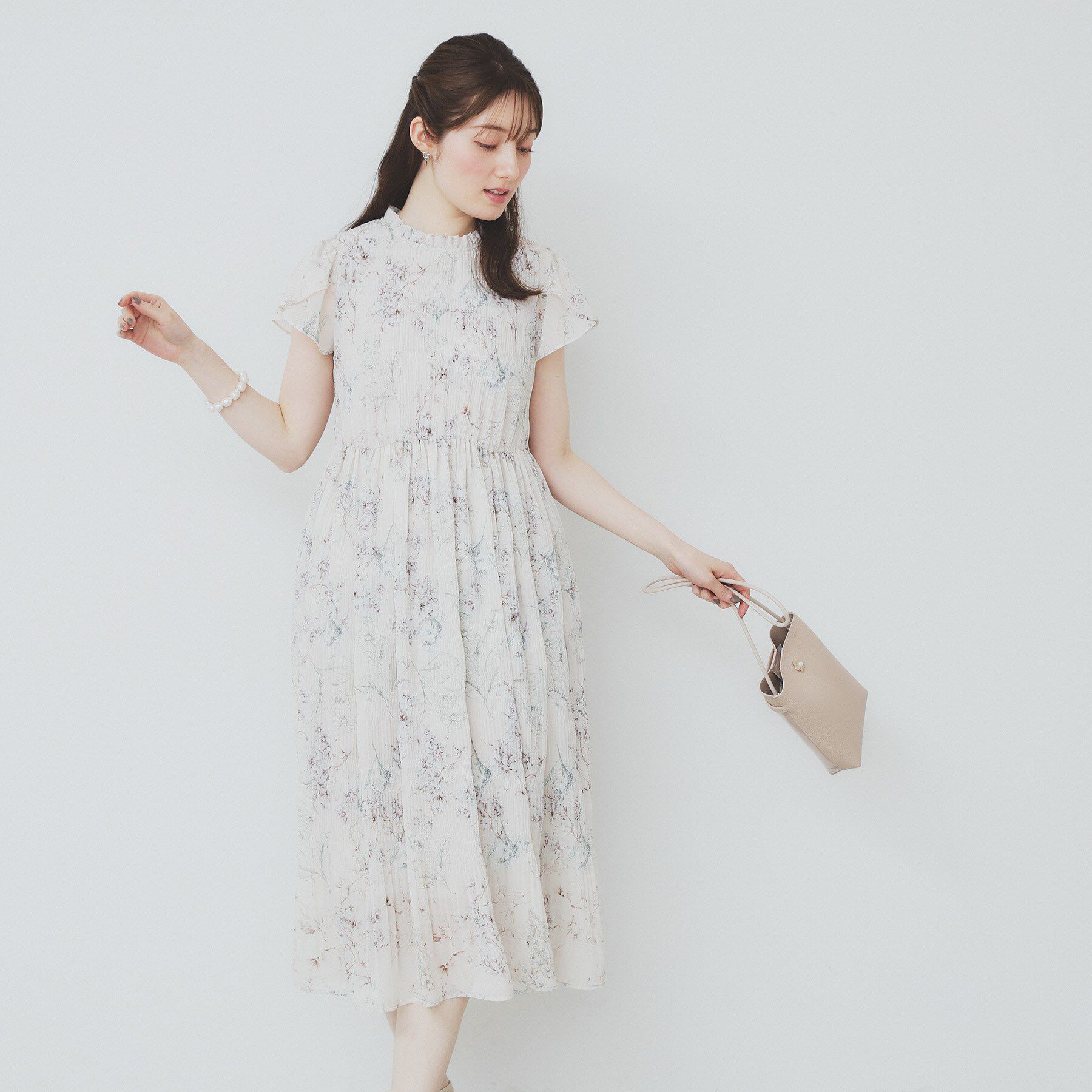 index「マジョリカフレアワンピース【洗濯機洗い可】」|ワンピース|