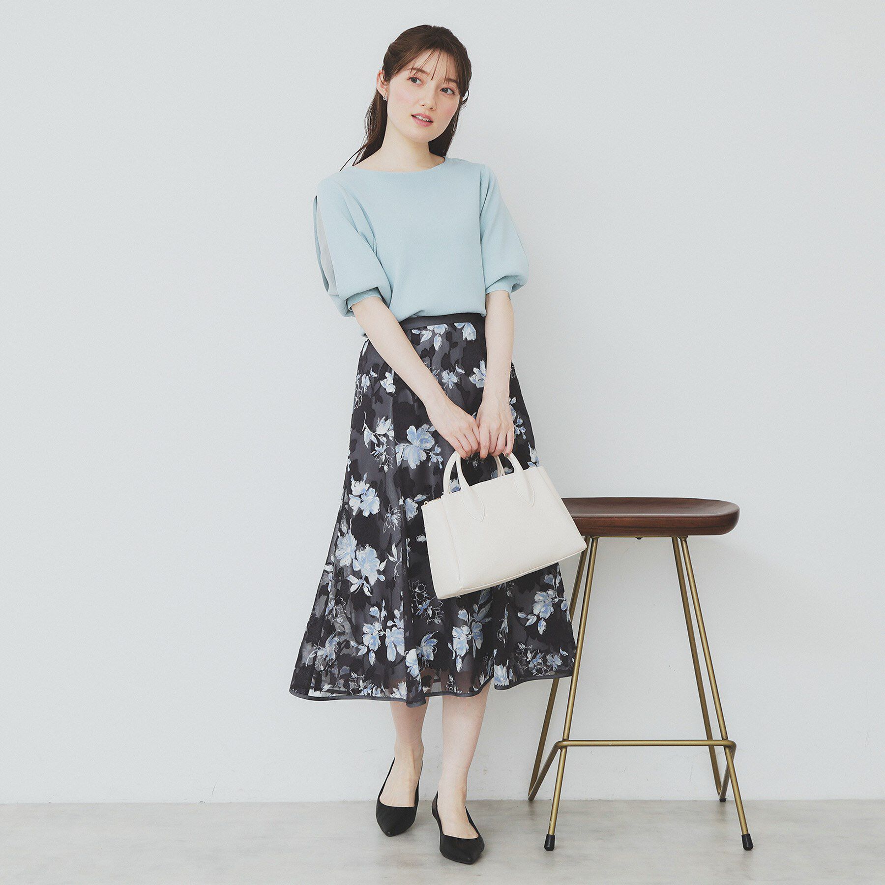 index「《6色展開/XS-LLサイズ》ドライタッチ デザインスリーブニット【洗濯機洗い可/接触冷感/抗ピル】」|ニット・セーター|