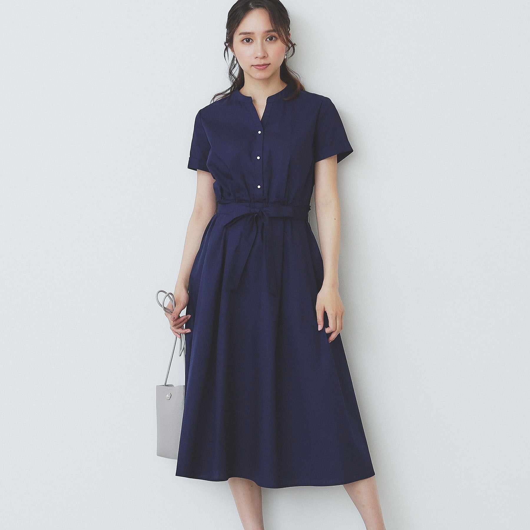 index「《andGIRL掲載》タックフレアワンピース【洗濯機洗い可/イージーアイロン】」|ワンピース|