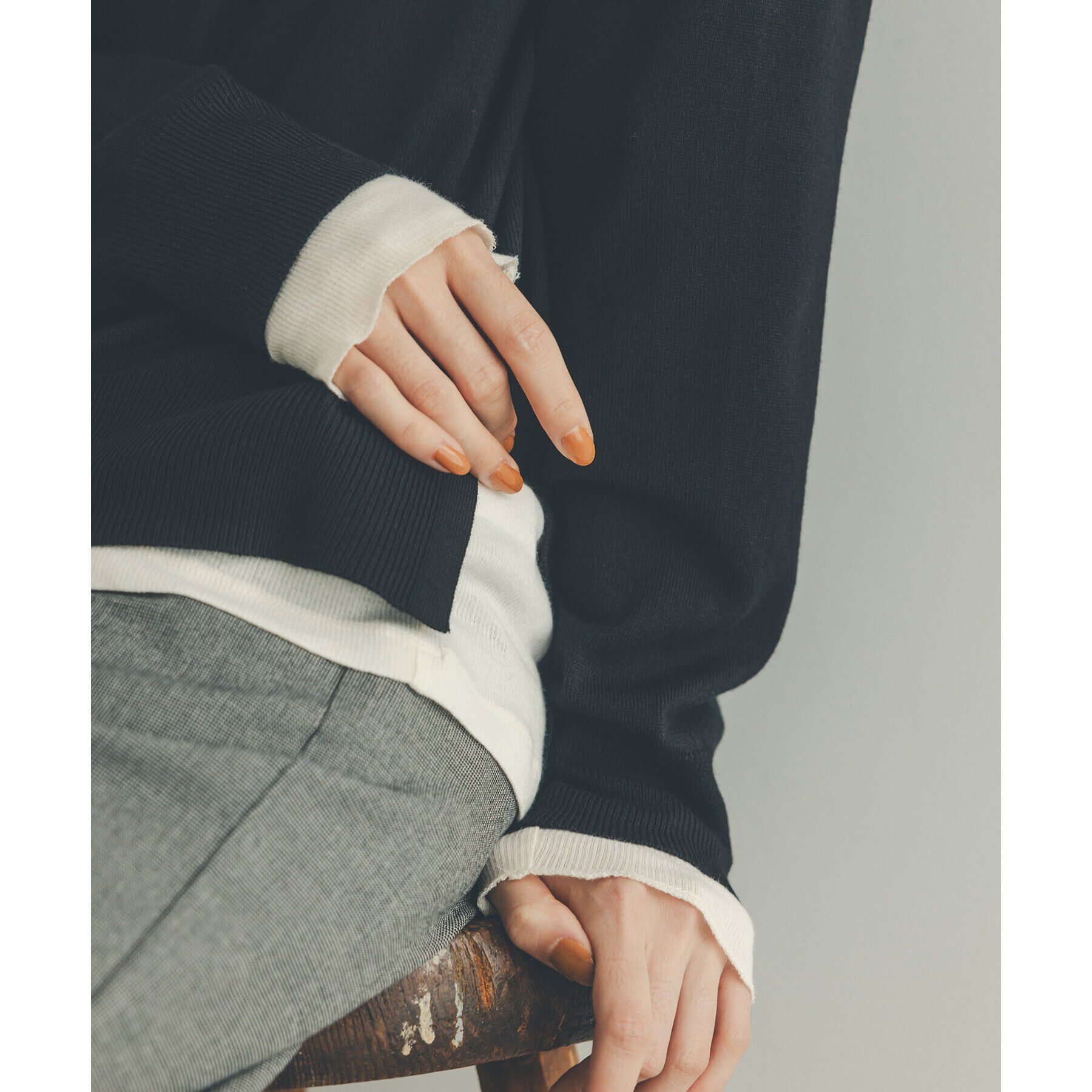 OPAQUE.CLIP「《S-LLsize/6color》ボートネックニット／FILIVIVI・フィルビビ【洗濯機洗い可】」|ニット・セーター|