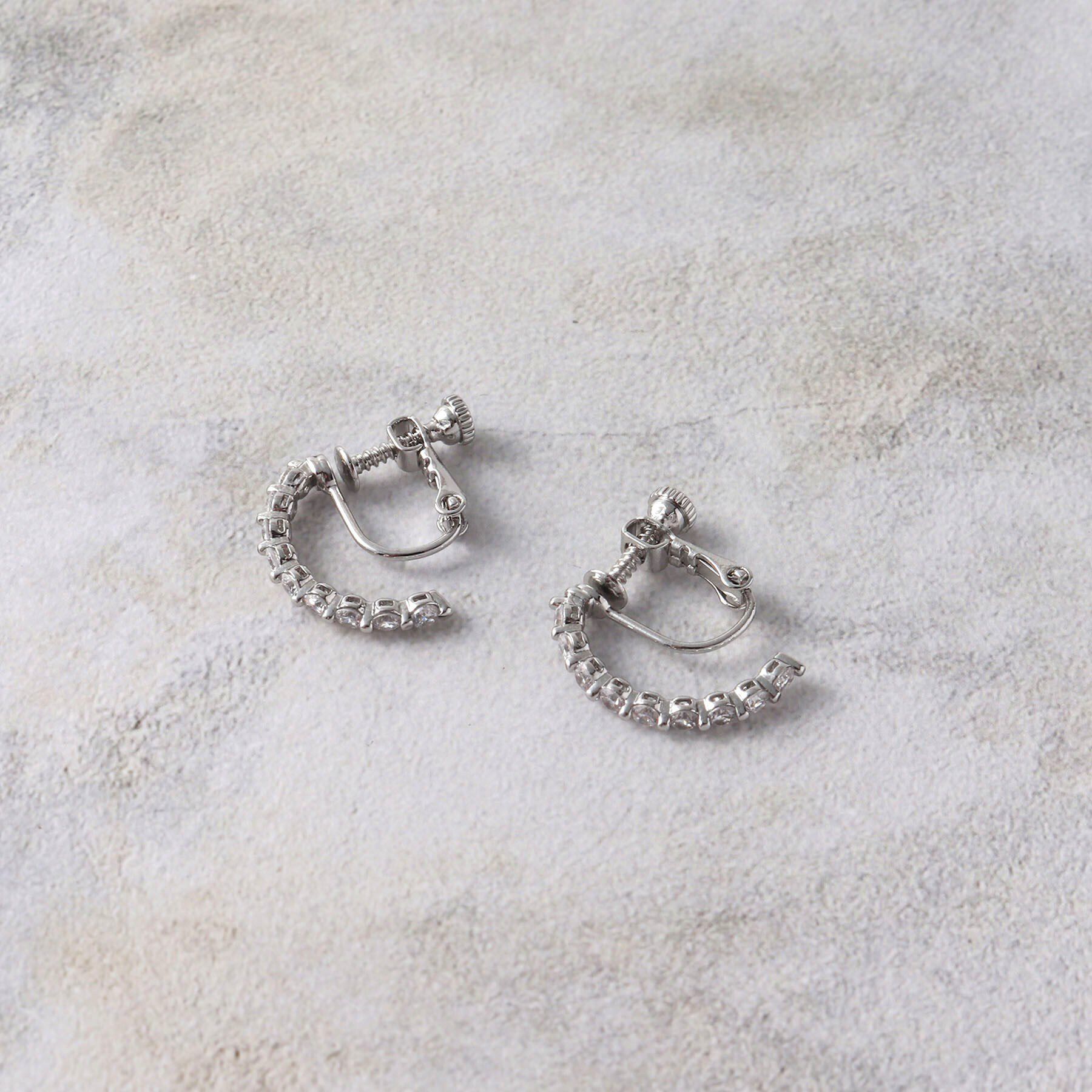 OPAQUE.CLIP「ビジューイヤリング」|イヤリング|シルバー(006)