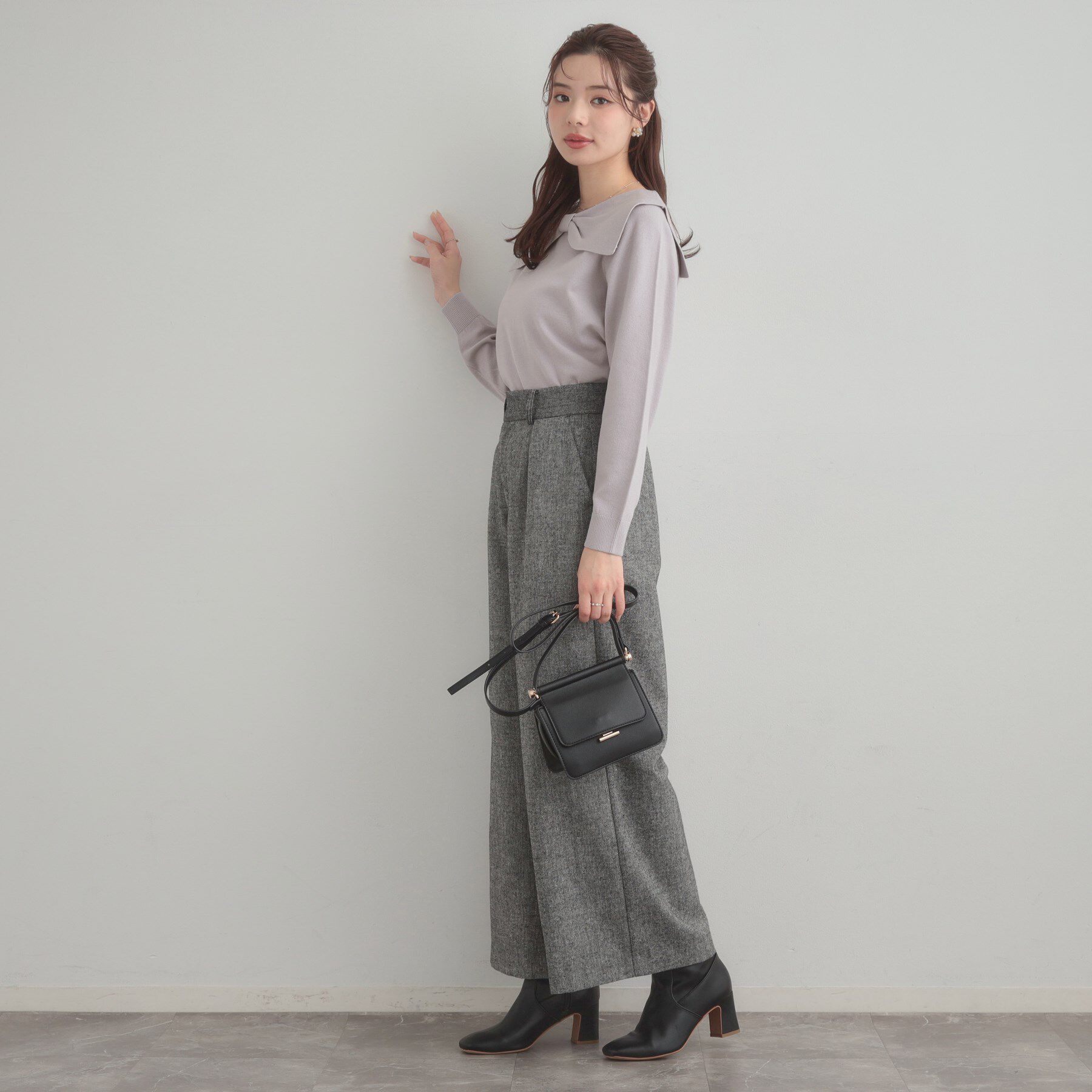 Couture broach「リボンカラーデザインニット」|ニット・セーター|