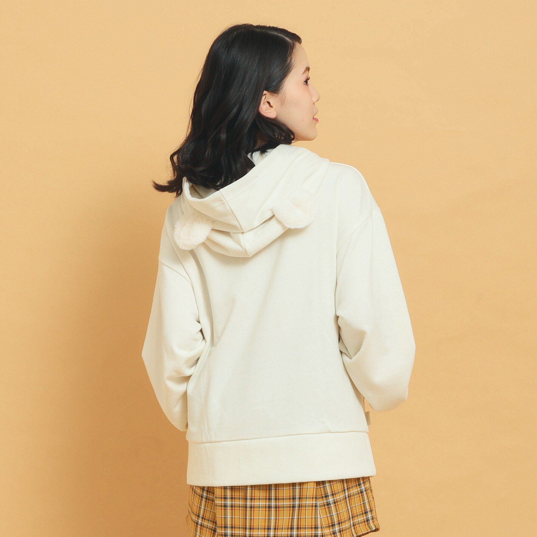 PINK-latte「あざとかわいい！クマ耳フーディ裏毛」|その他|