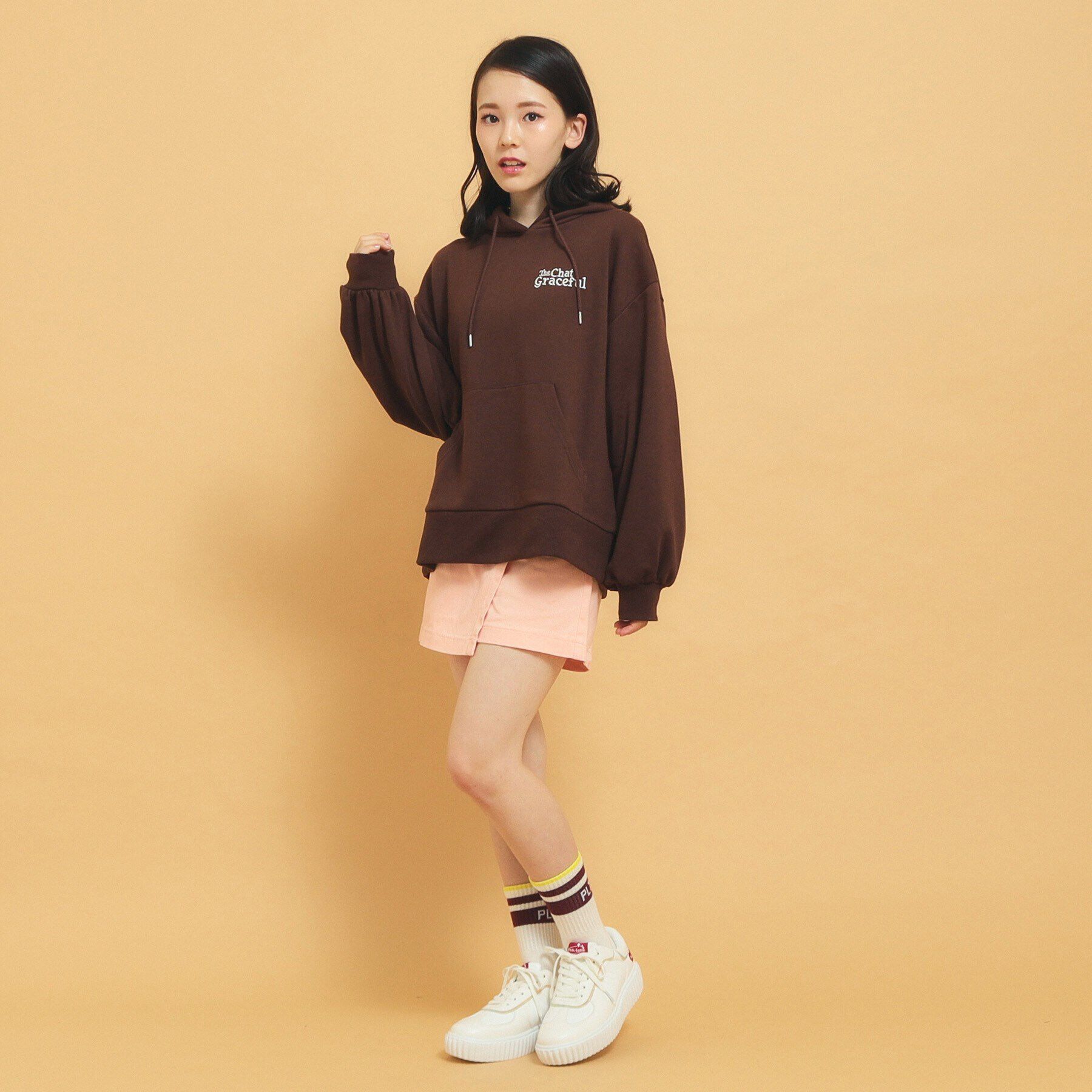 PINK-latte「あざとかわいい！クマ耳フーディ裏毛」|その他|