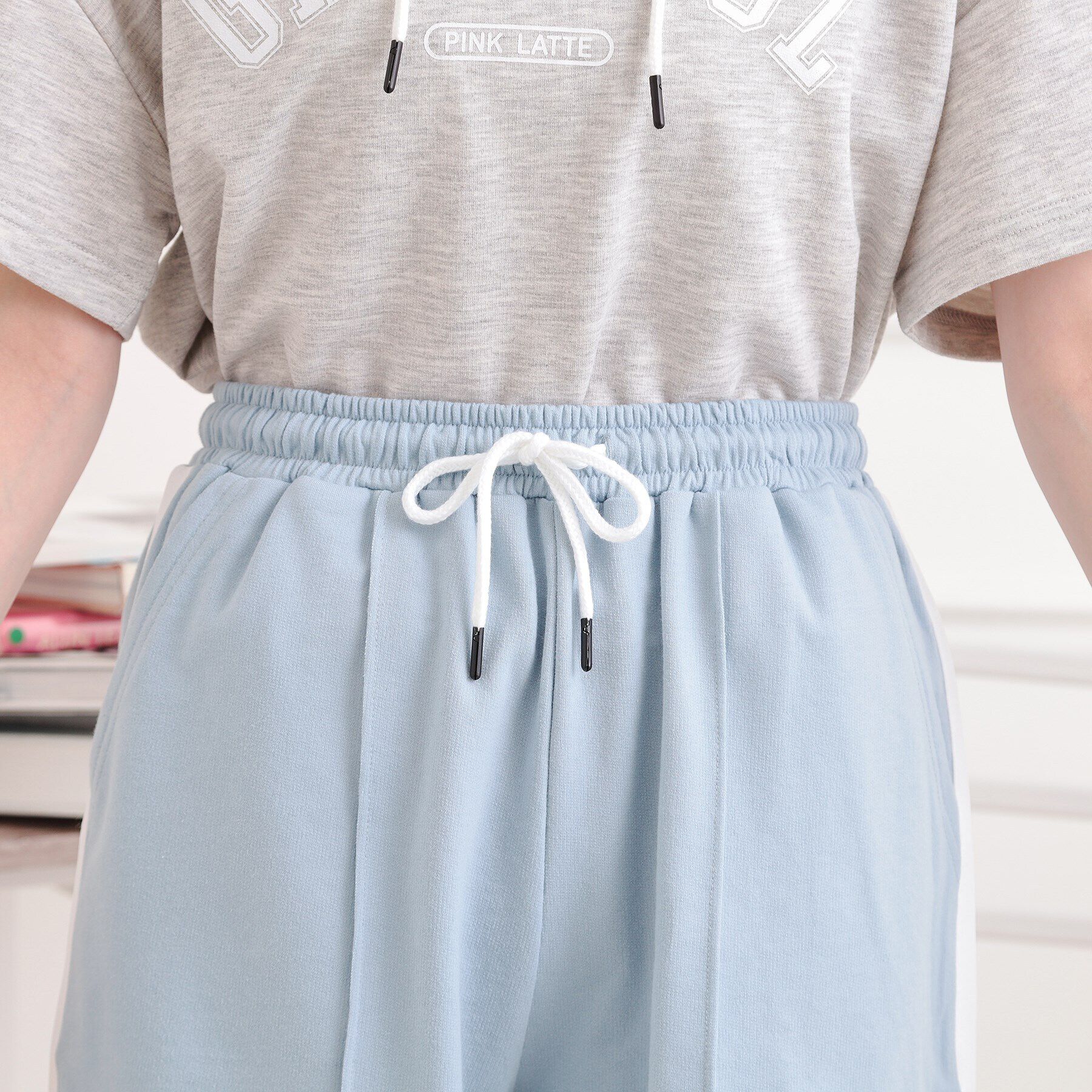 PINK-latte「【セットアイテム】半袖パーカー＋ハーフパンツ」|その他|
