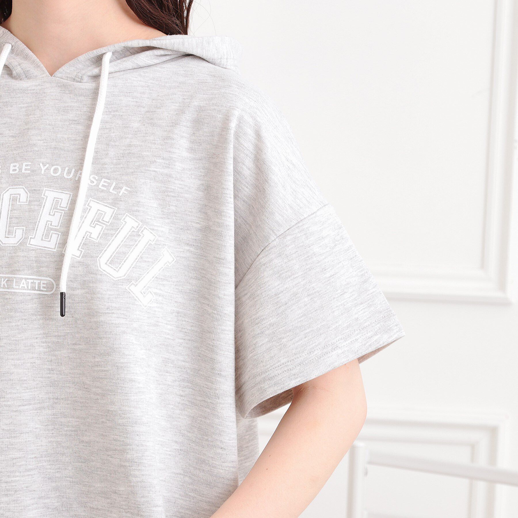 PINK-latte「【セットアイテム】半袖パーカー＋ハーフパンツ」|その他|