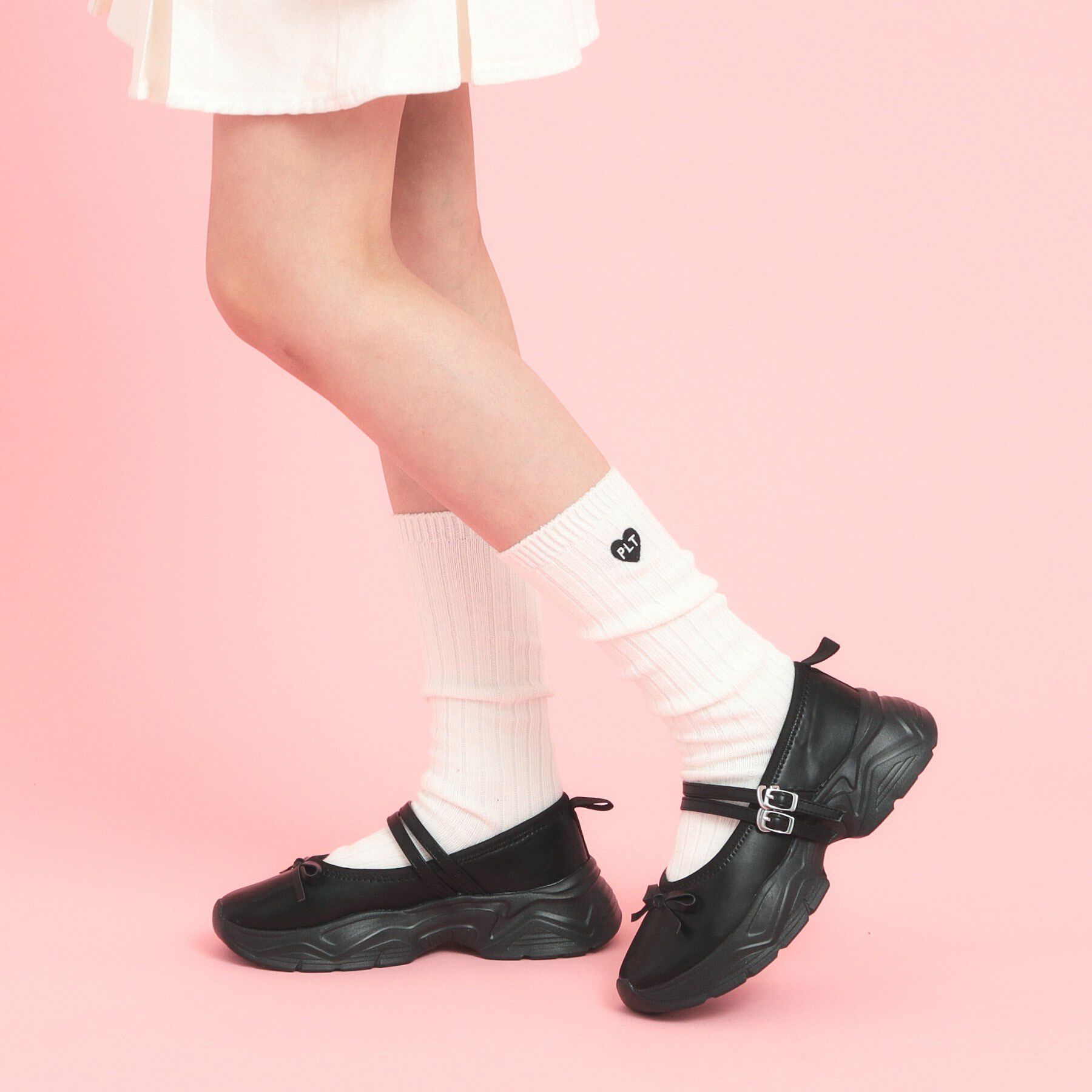 PINK-latte「ブロケットスニーカーパンプス」|パンプス|