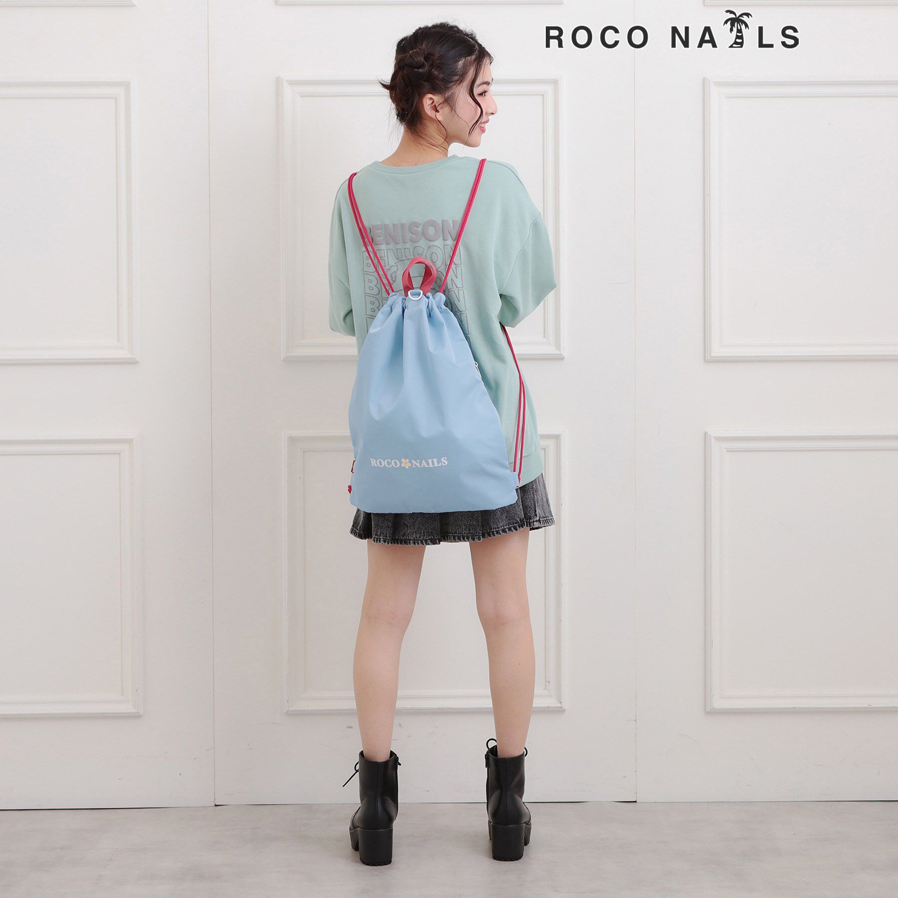 PINK-latte「【ロコネイル ROCO NAILS】ナップサック」|リュック|