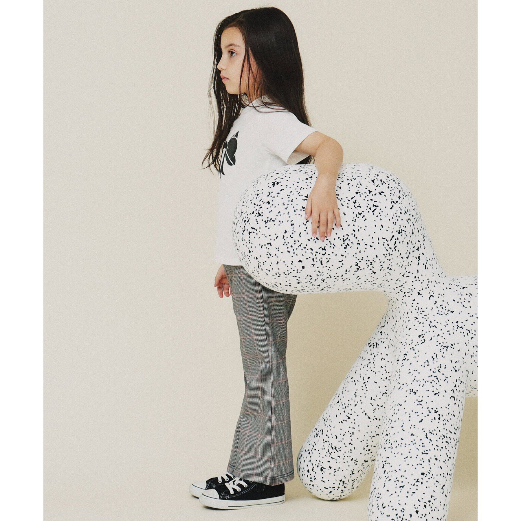 THE SHOP TK「【110－160】のびーるフレアパンツ/洗濯機OK」|その他|