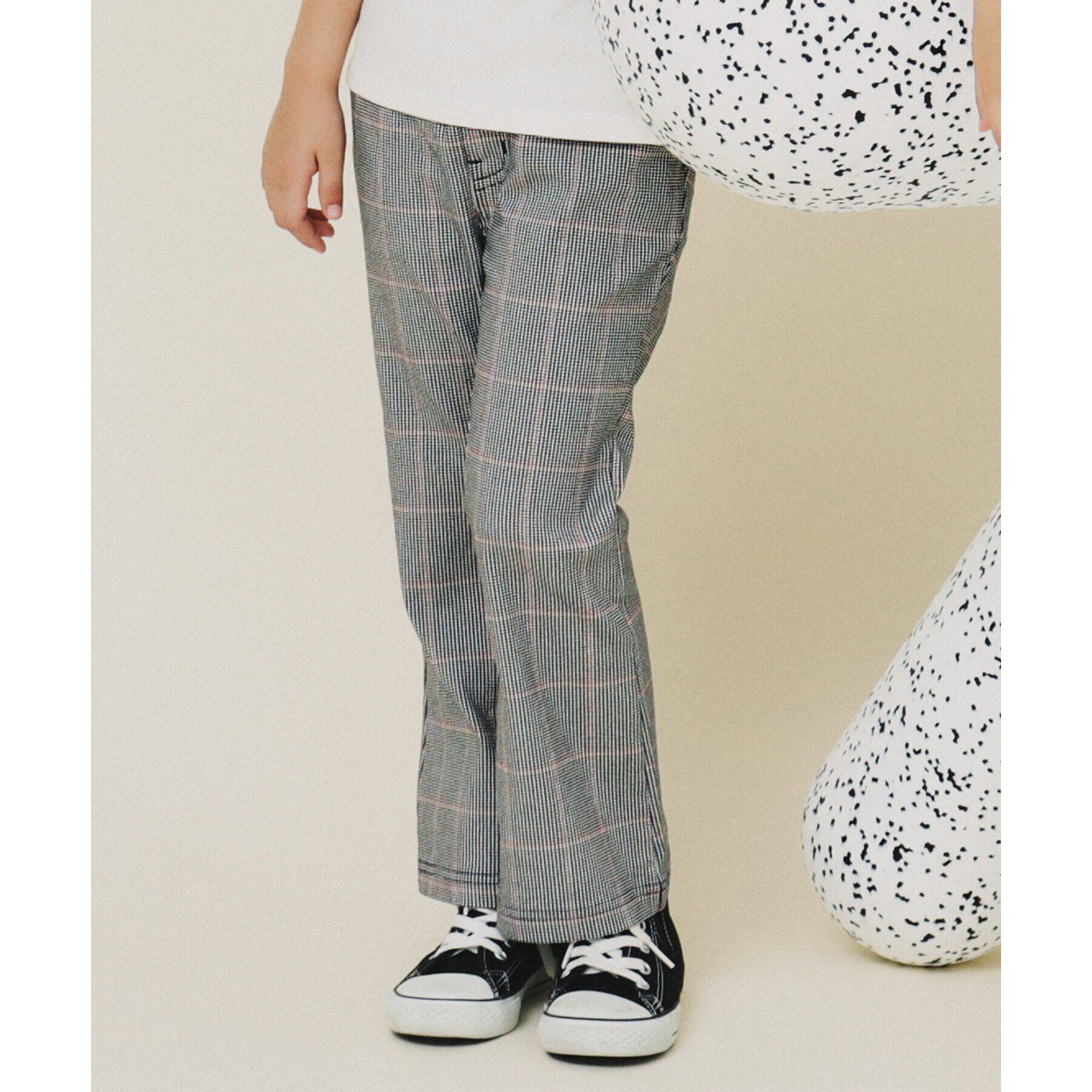 THE SHOP TK「【110－160】のびーるフレアパンツ/洗濯機OK」|その他|ブラック(219)