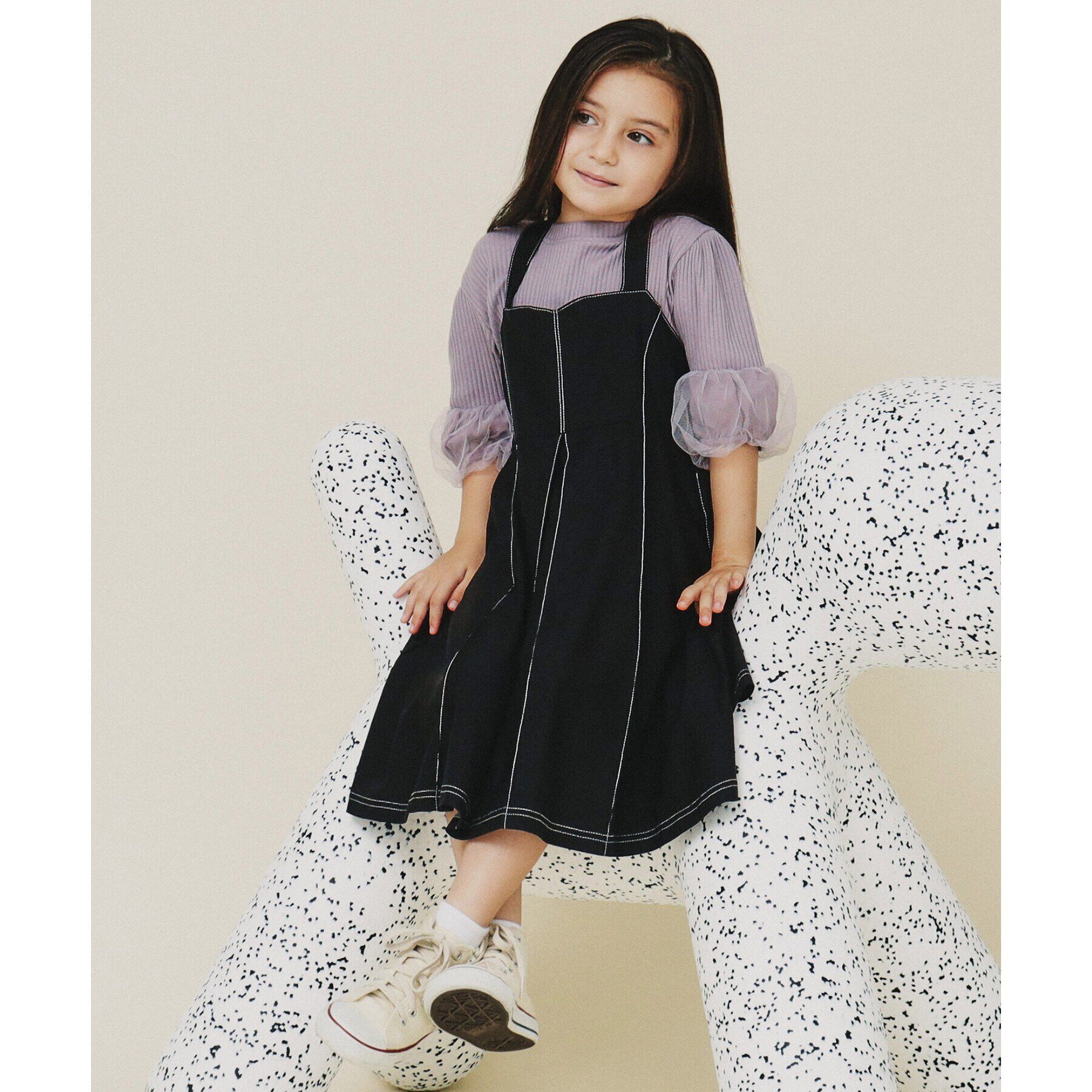 THE SHOP TK「【110-160】チュール袖プルオーバー」|Tシャツ・カットソー|