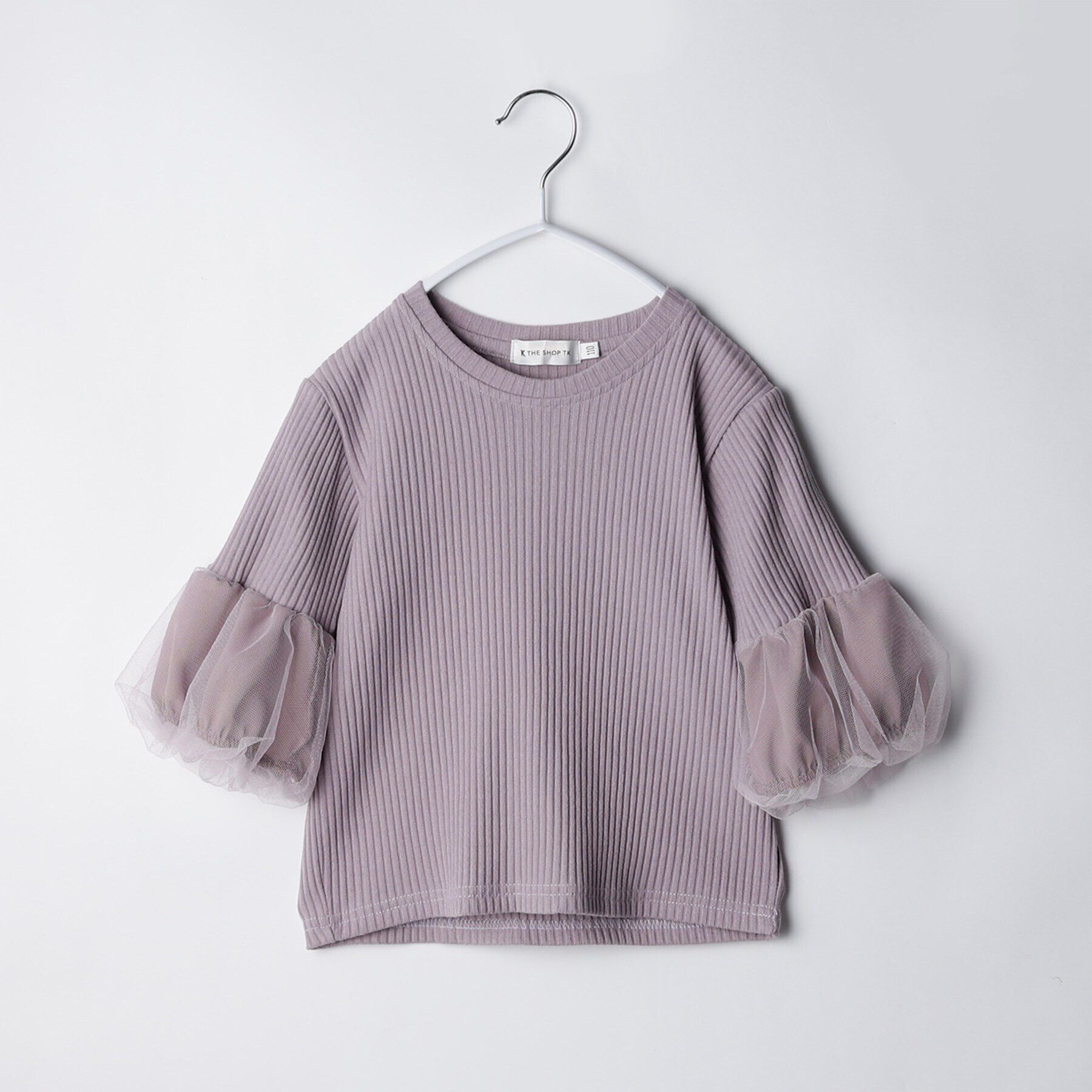THE SHOP TK「【110-160】チュール袖プルオーバー」|Tシャツ・カットソー|