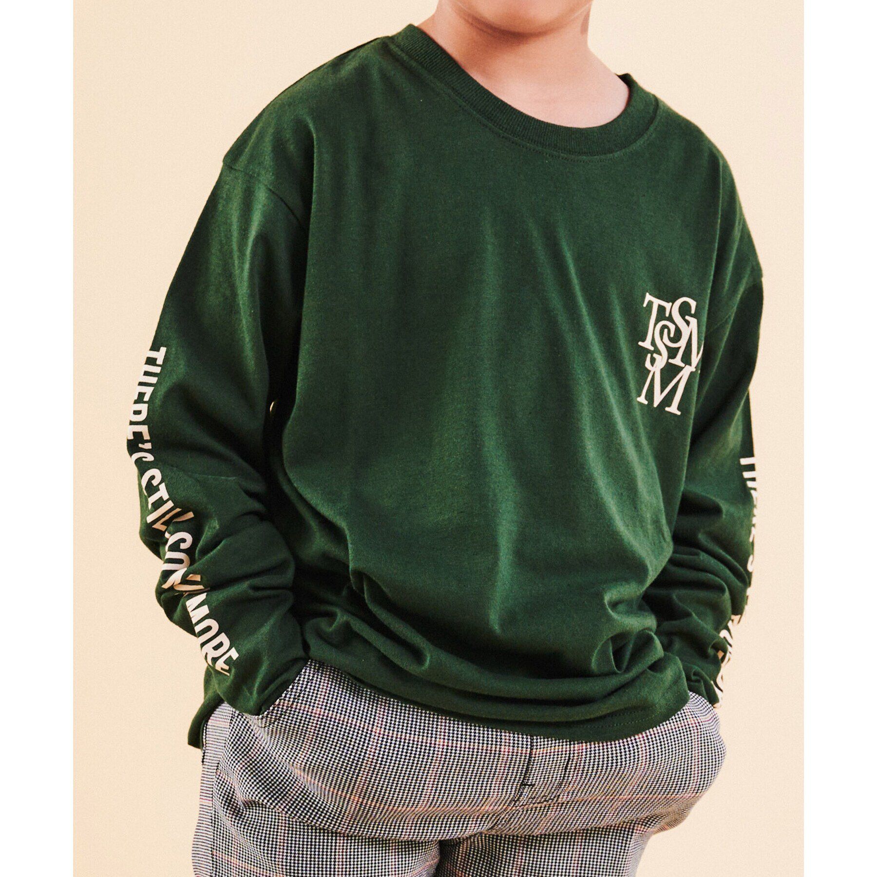 THE SHOP TK「【130-160】オーガビッツコットン長袖Tシャツ/洗濯機OK」|Tシャツ・カットソー|