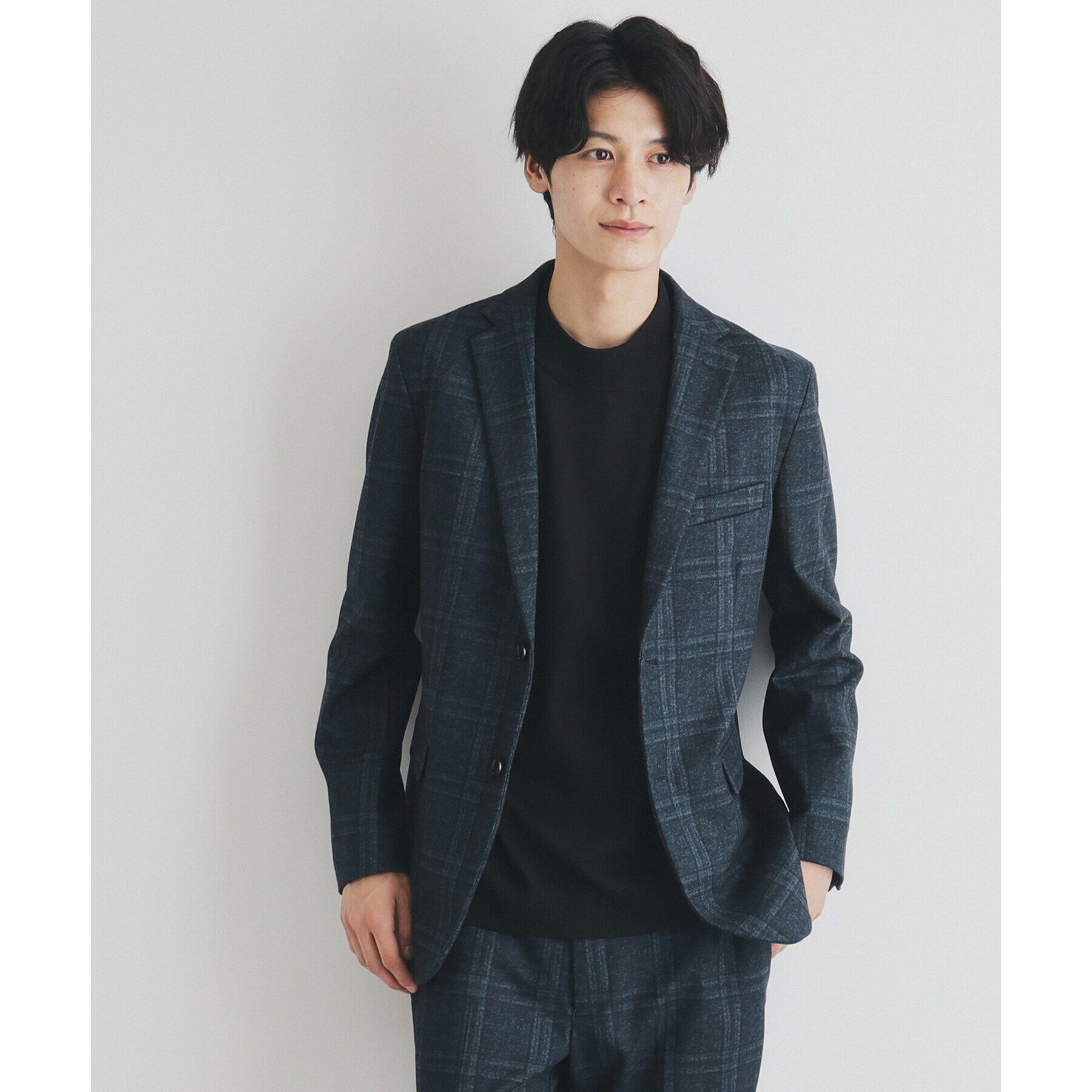 THE SHOP TK「起毛TRジャージジャケット　【セットアップ可/ビジネス対応/ストレッチ】」|テーラードジャケット|