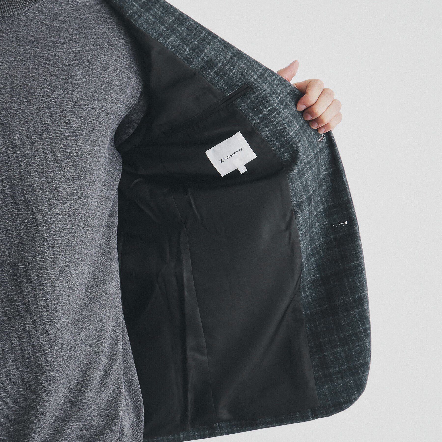 THE SHOP TK「起毛TRジャージジャケット　【セットアップ可/ビジネス対応/ストレッチ】」|テーラードジャケット|