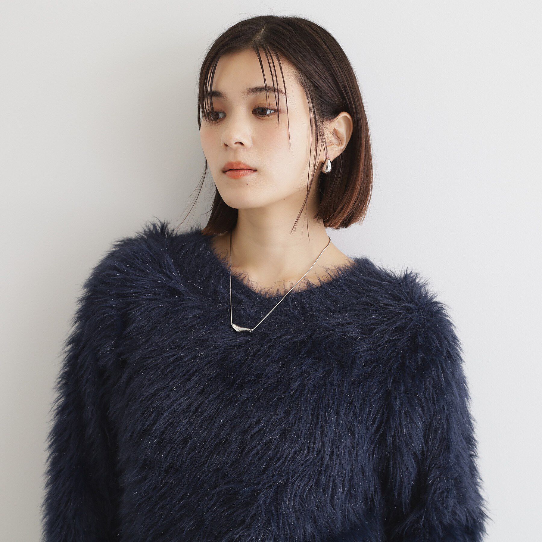 THE SHOP TK「【＠BAILA掲載】【前後2WAY】クリアフェザーニット/洗える」|ニット・セーター|