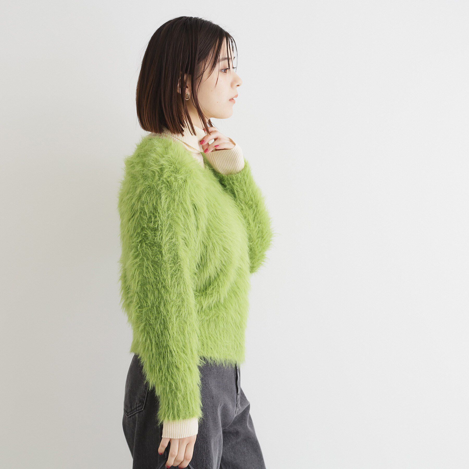 THE SHOP TK「【＠BAILA掲載】【前後2WAY】クリアフェザーニット/洗える」|ニット・セーター|