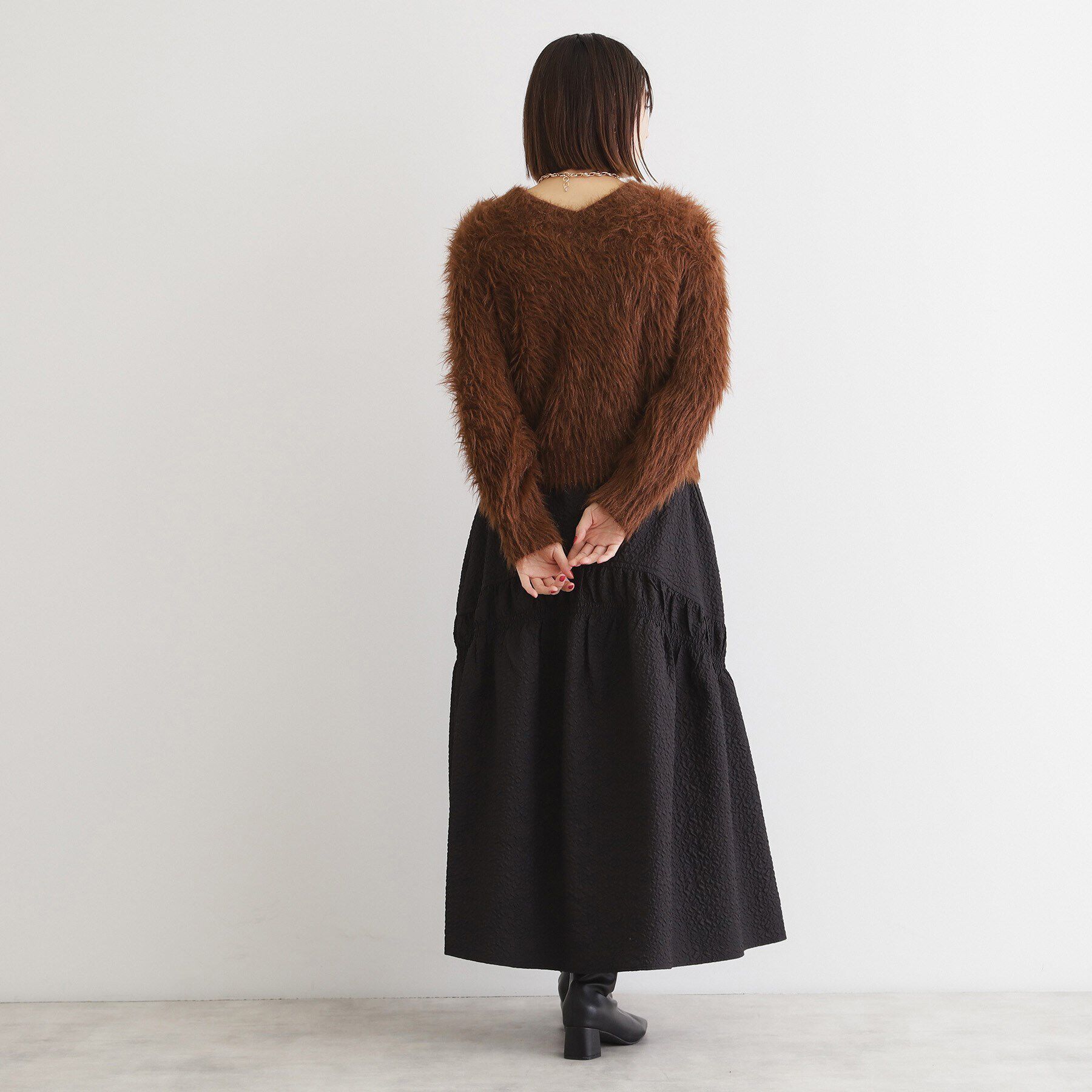 THE SHOP TK「【＠BAILA掲載】【前後2WAY】クリアフェザーニット/洗える」|ニット・セーター|