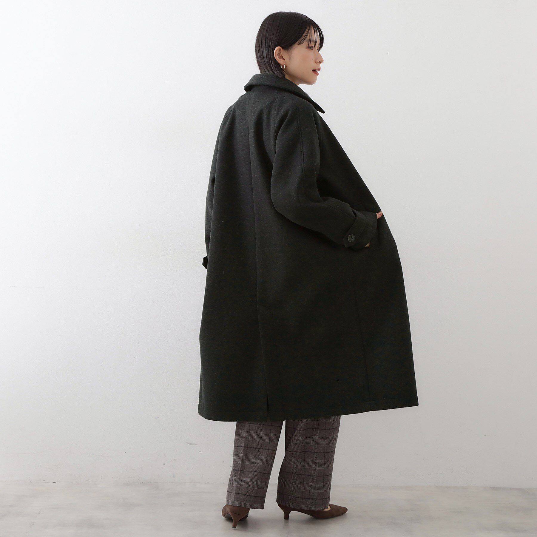 THE SHOP TK「ジャージメルトンスタンドカラーコート」|その他|