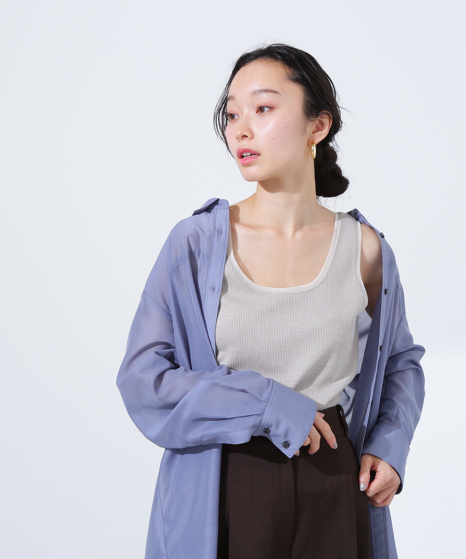  「シアートリムタンクトップ」|Tシャツ・カットソー|