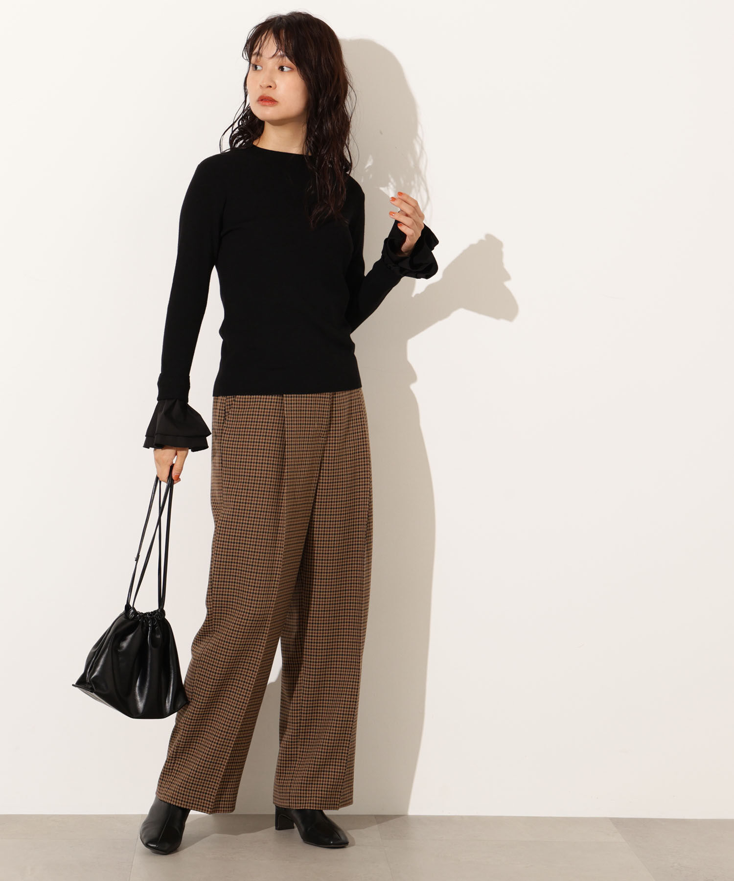  「カフスドッキングニット」|ニット・セーター|