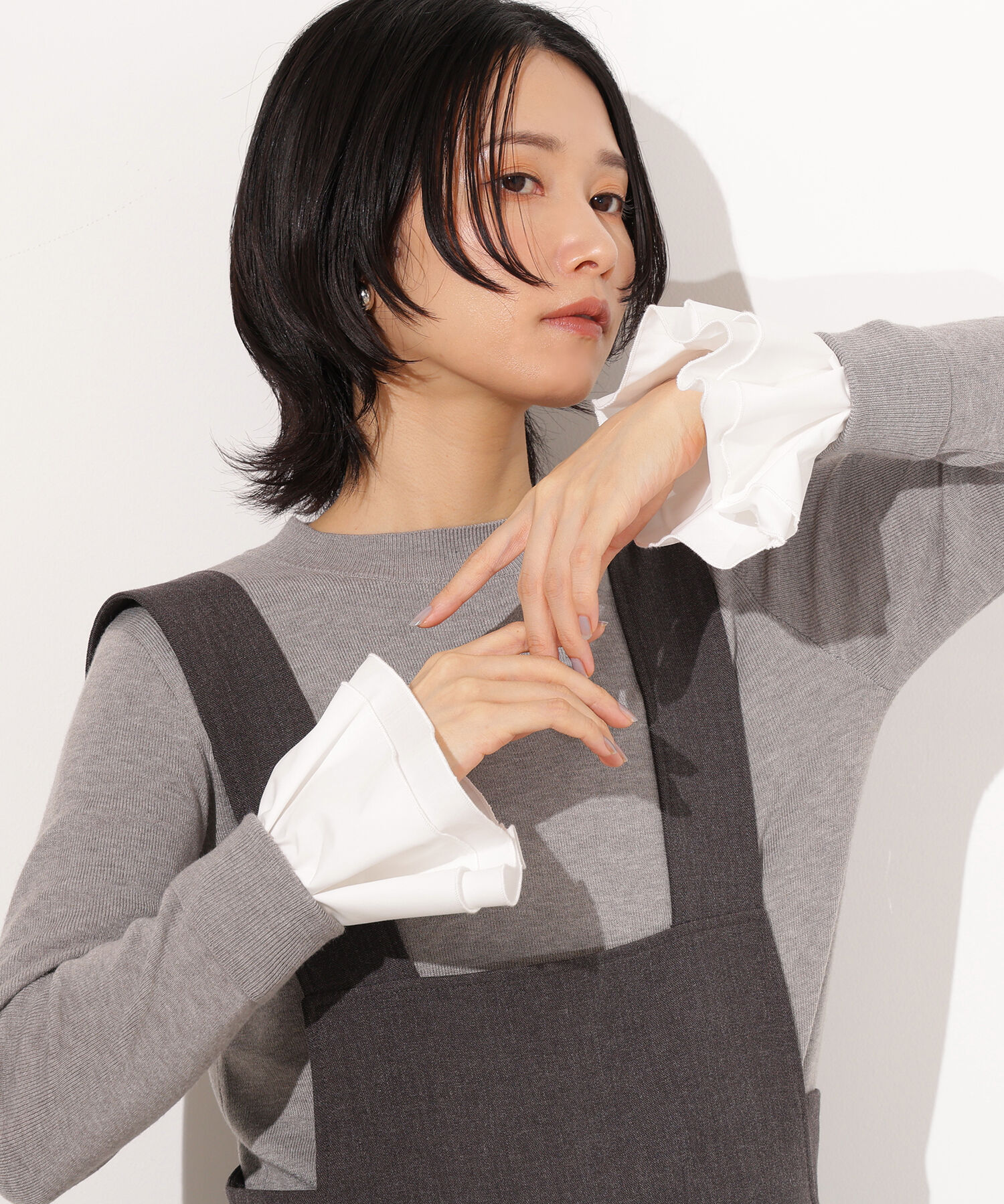  「カフスドッキングニット」|ニット・セーター|