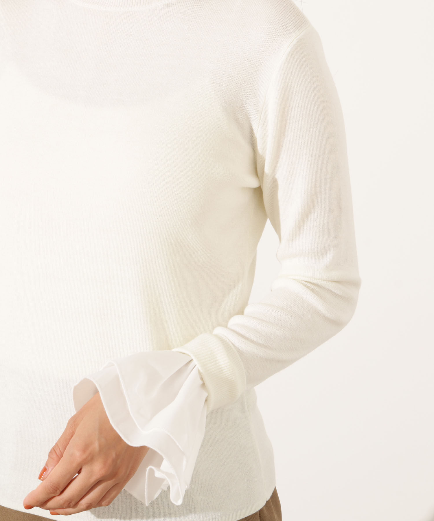  「カフスドッキングニット」|ニット・セーター|