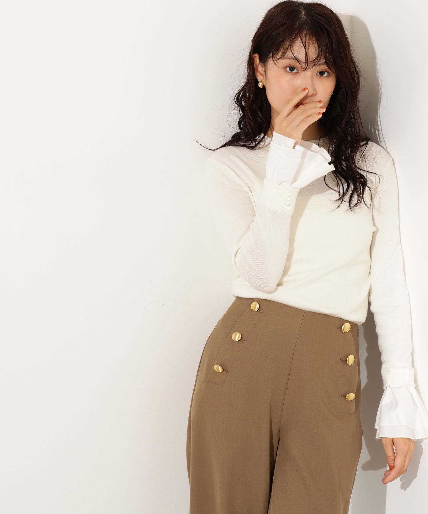  「カフスドッキングニット」|ニット・セーター|