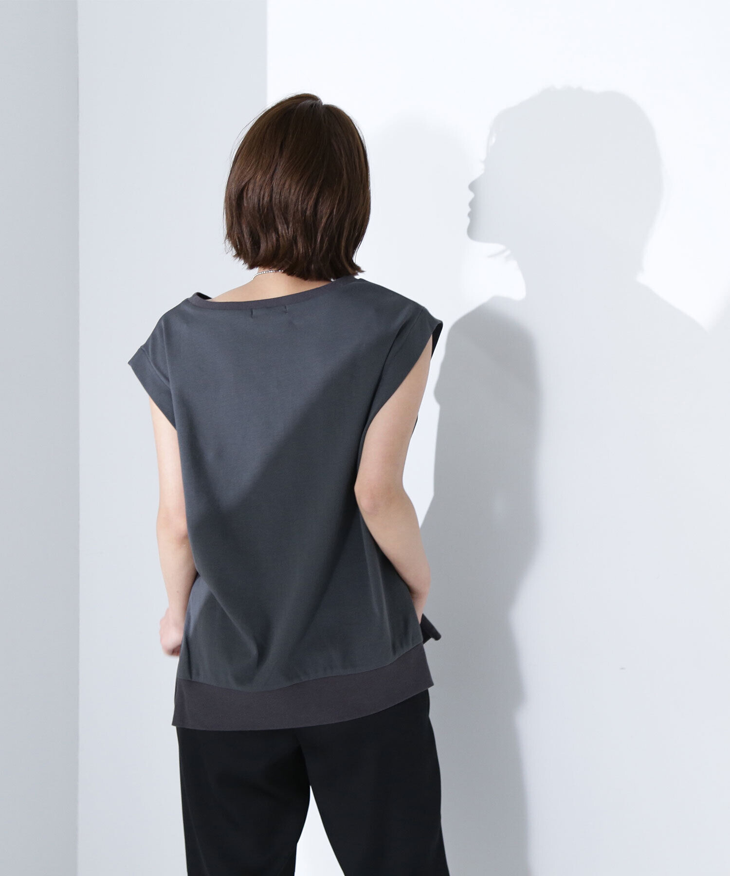  「サイドスリットスムーストップス」|Tシャツ・カットソー|