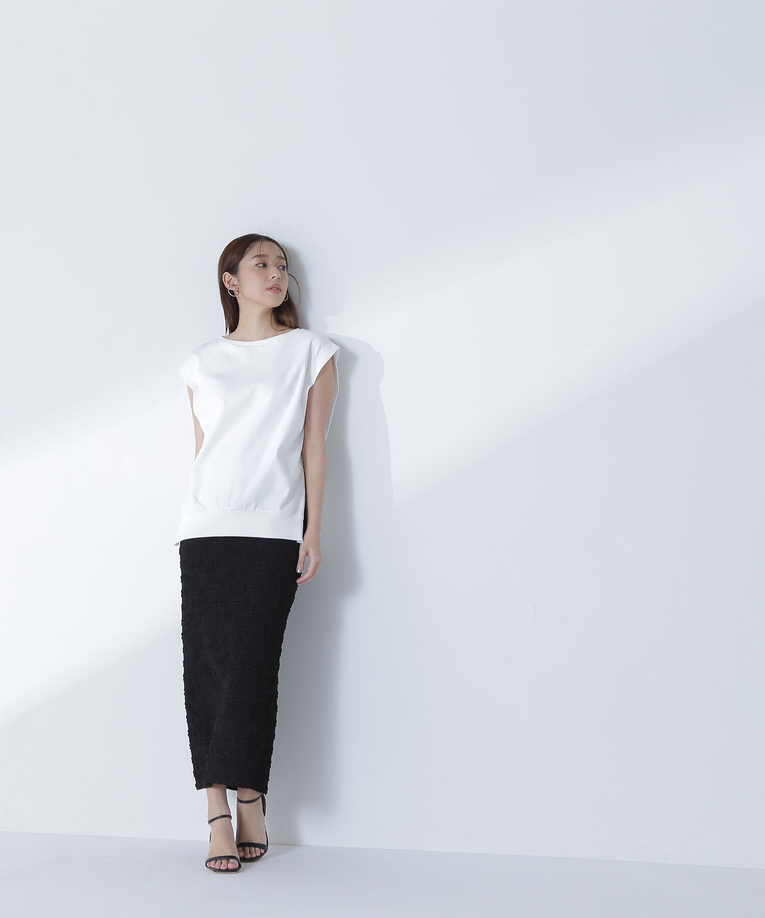  「サイドスリットスムーストップス」|Tシャツ・カットソー|