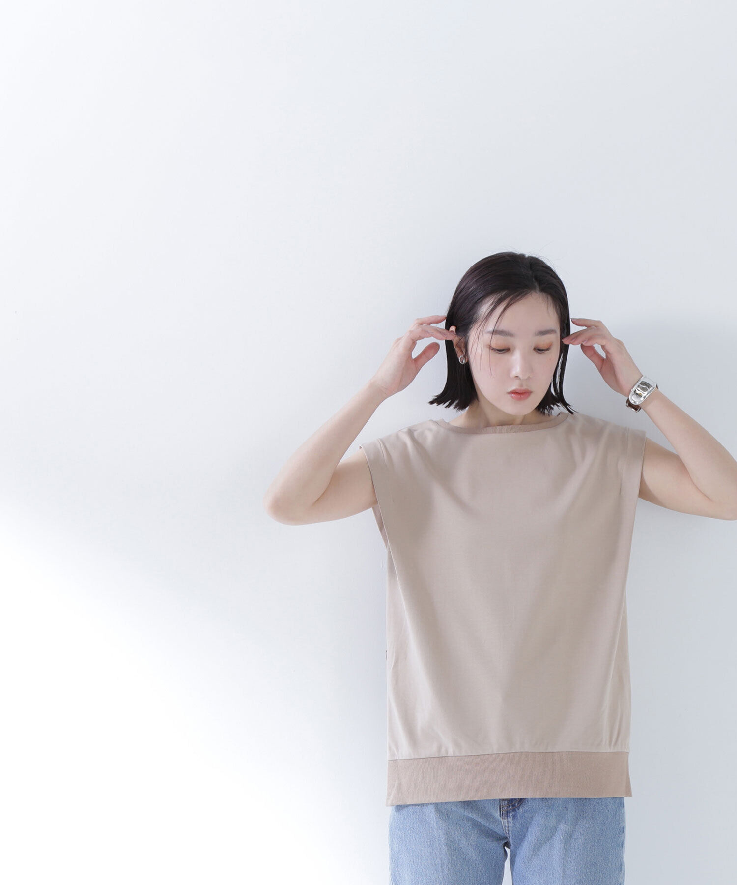  「サイドスリットスムーストップス」|Tシャツ・カットソー|