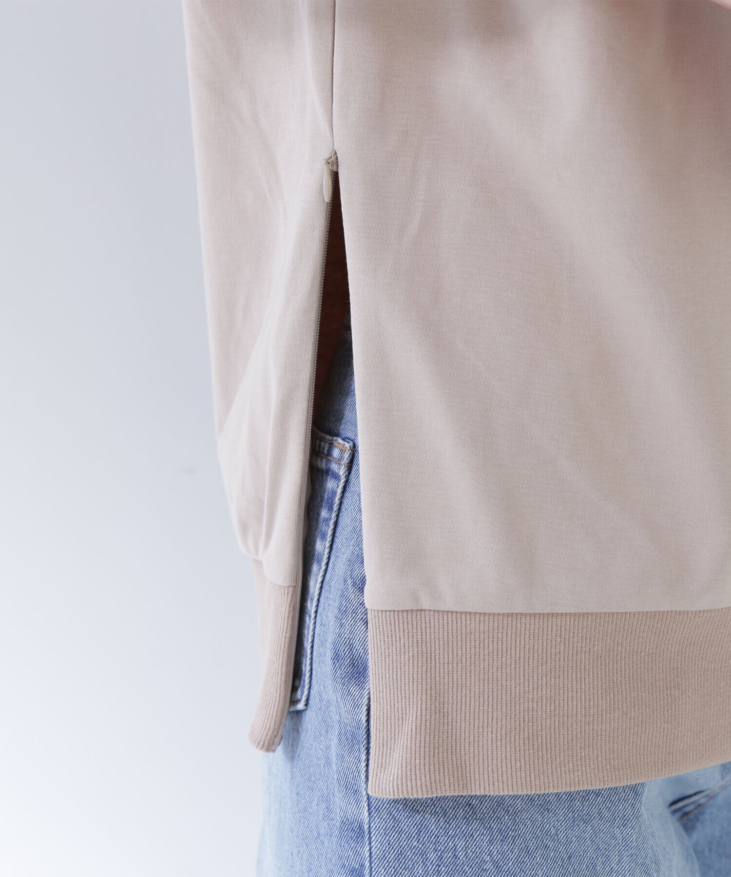  「サイドスリットスムーストップス」|Tシャツ・カットソー|