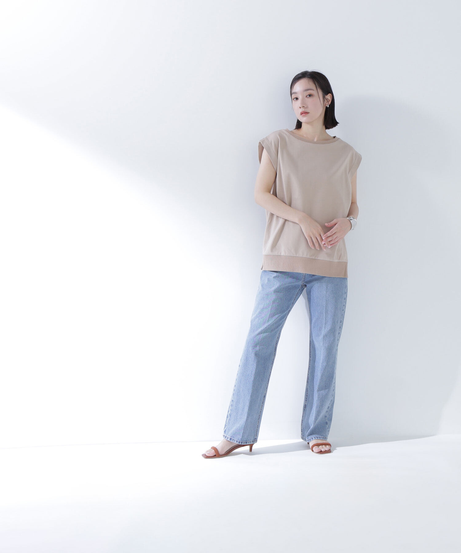  「サイドスリットスムーストップス」|Tシャツ・カットソー|