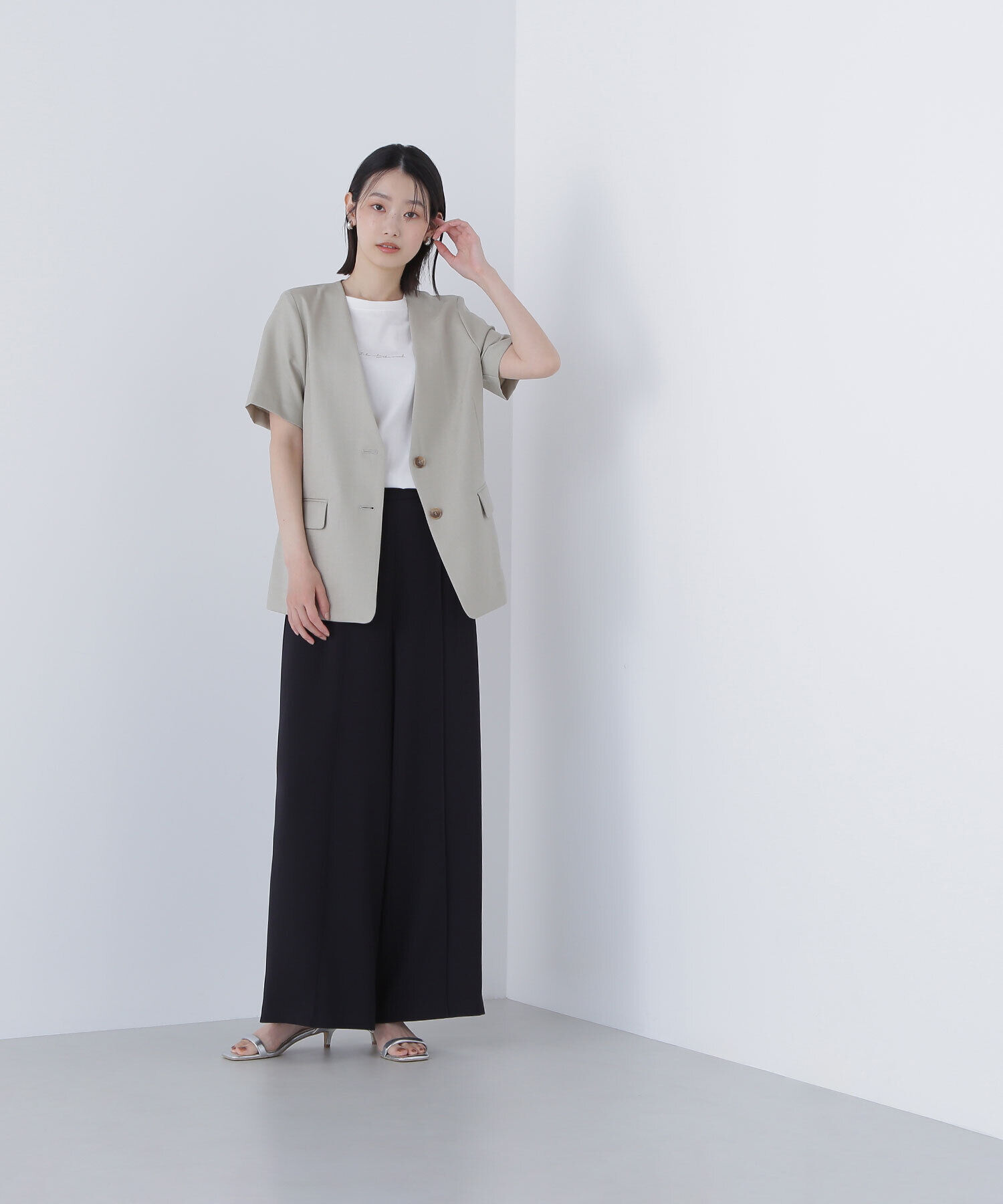  「切替スリーブロゴTシャツ」|Tシャツ・カットソー|