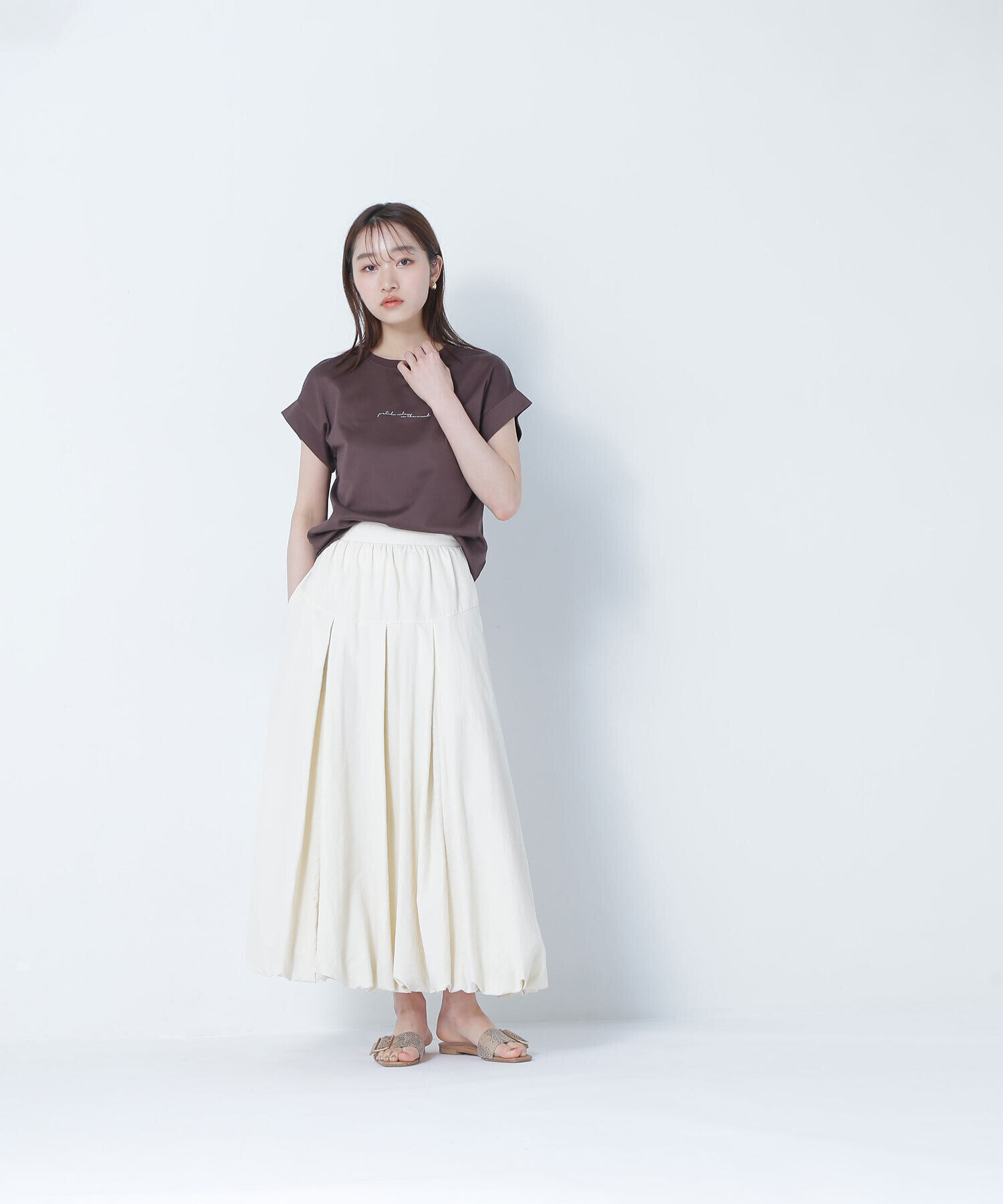  「切替スリーブロゴTシャツ」|Tシャツ・カットソー|