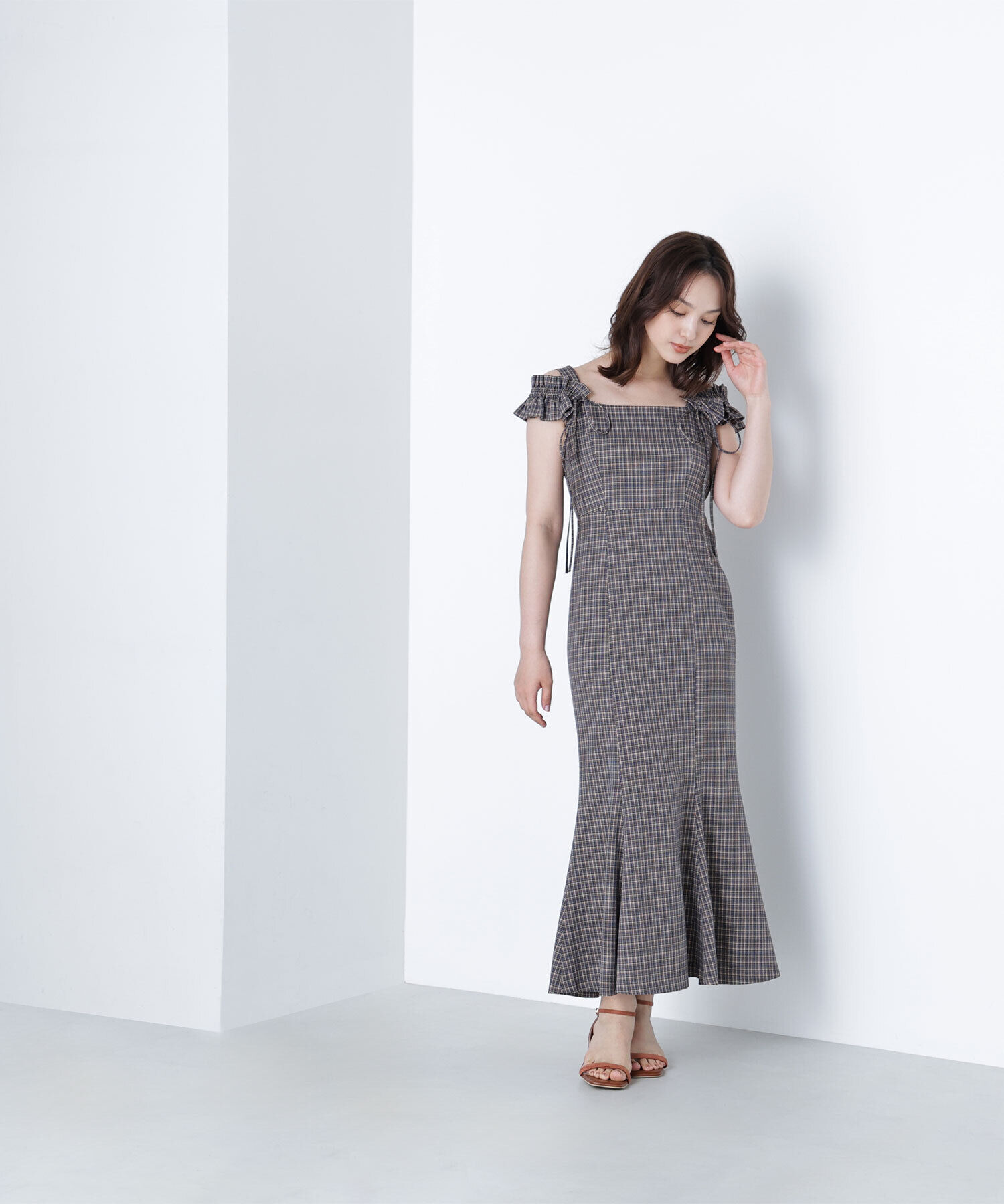  「チェックキャミワンピース」|ワンピース|