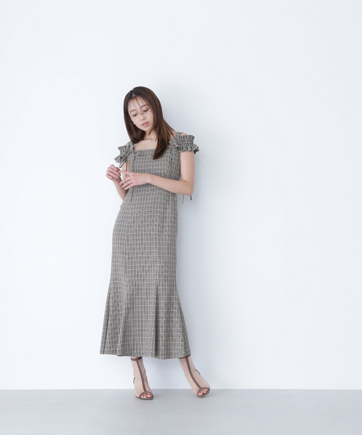  「チェックキャミワンピース」|ワンピース|