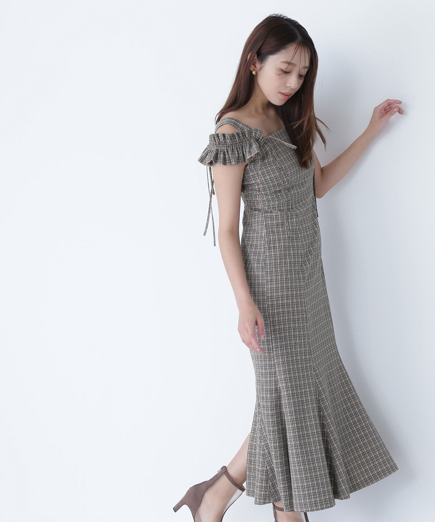  「チェックキャミワンピース」|ワンピース|