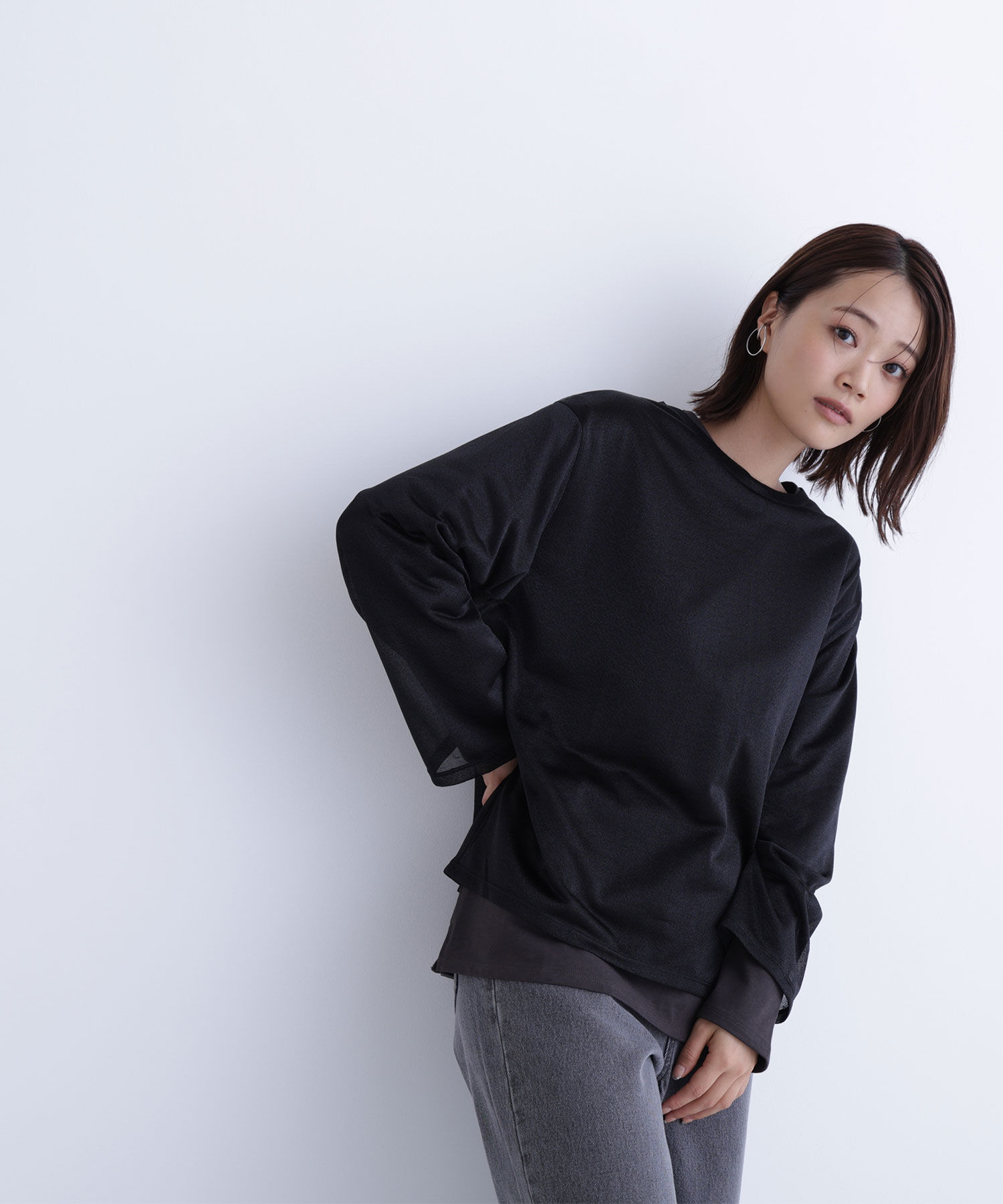  「シアーレイヤードカットソー」|Tシャツ・カットソー|