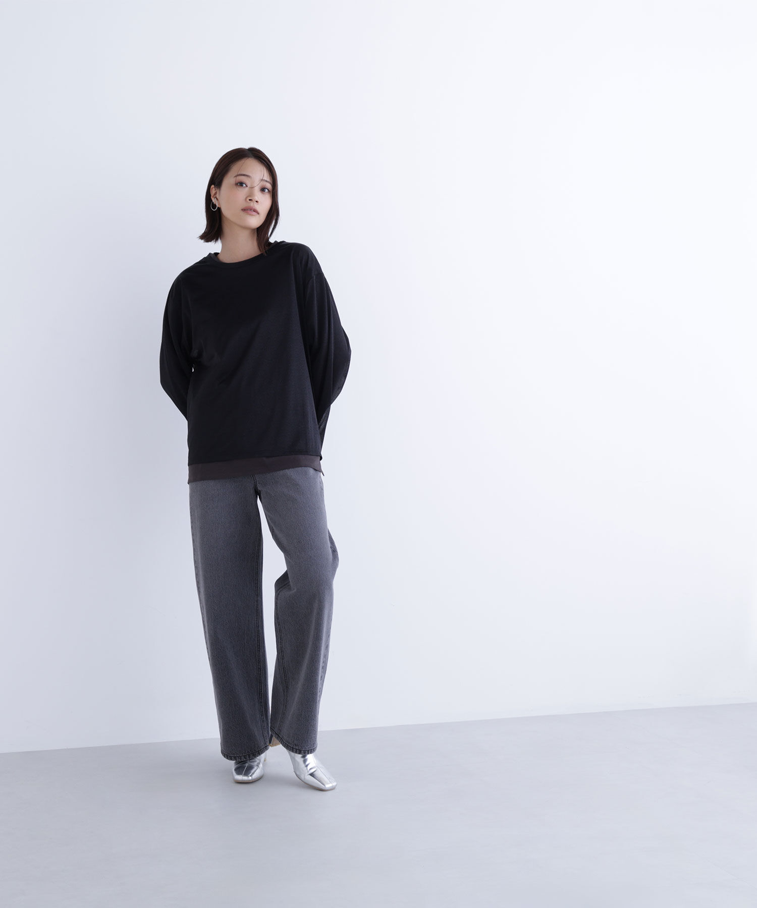  「シアーレイヤードカットソー」|Tシャツ・カットソー|