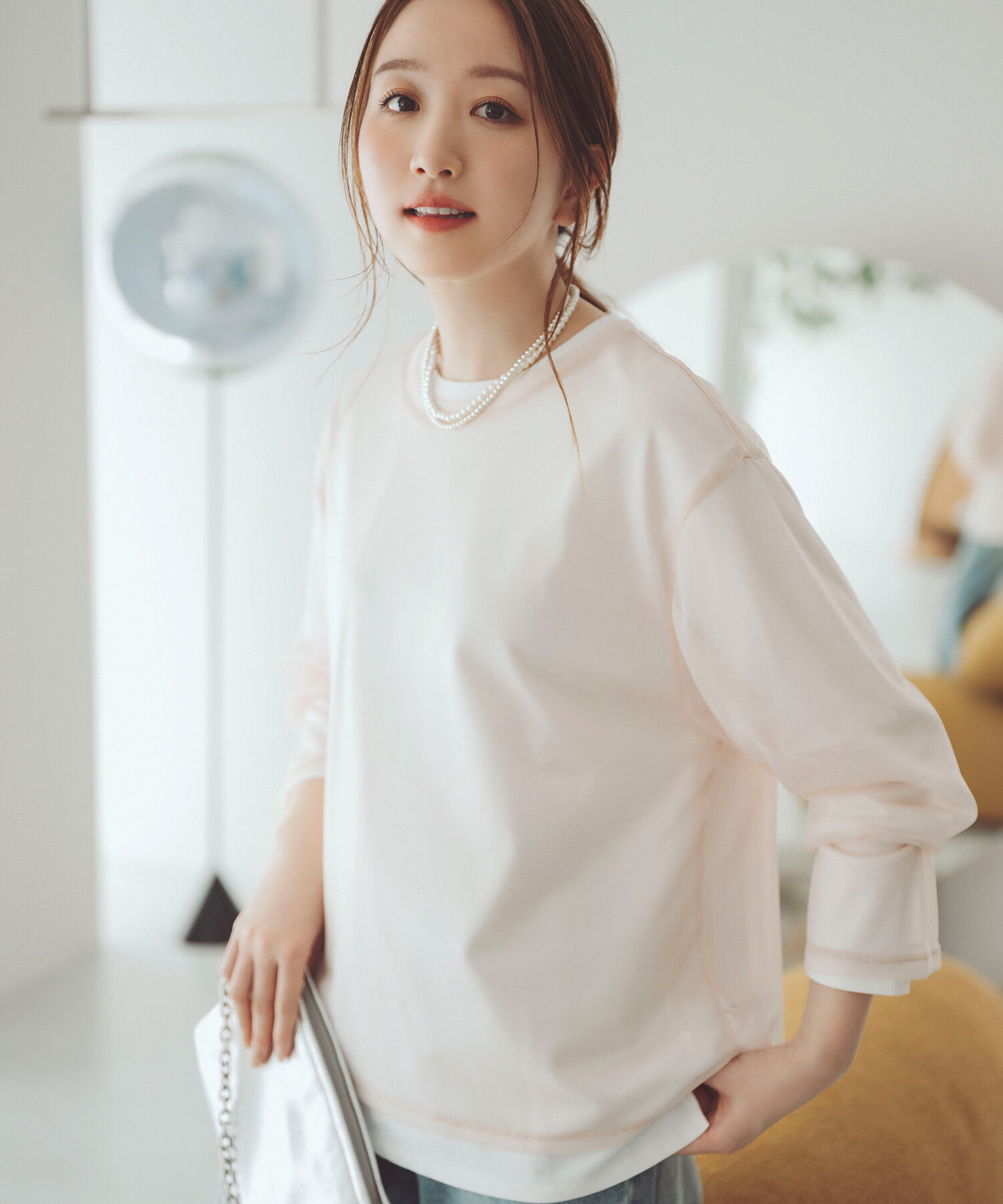  「シアーレイヤードカットソー」|Tシャツ・カットソー|ライトベージ 2