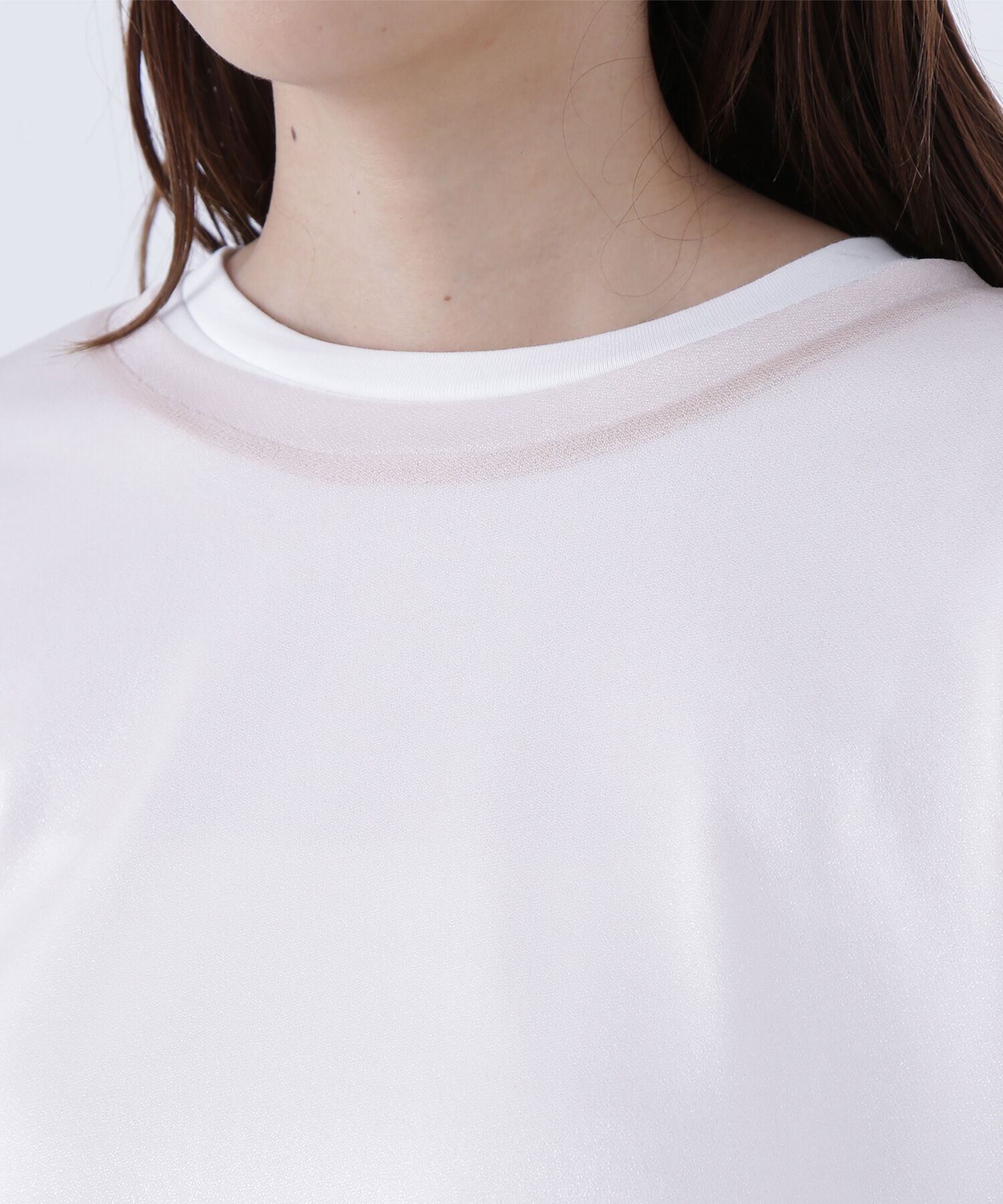  「シアーレイヤードカットソー」|Tシャツ・カットソー|