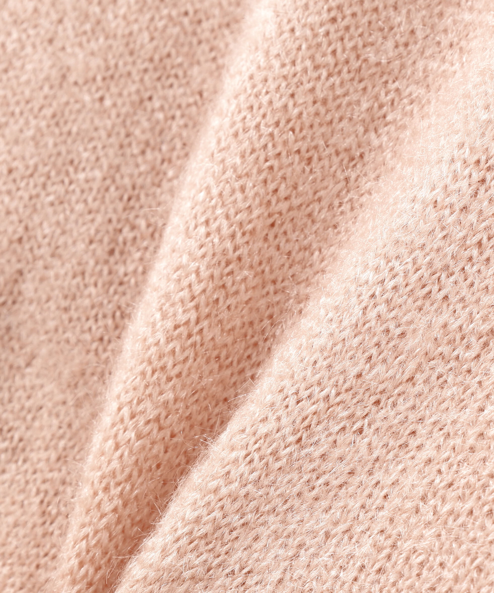  「パールボタンヘアリーニット」|ニット・セーター|