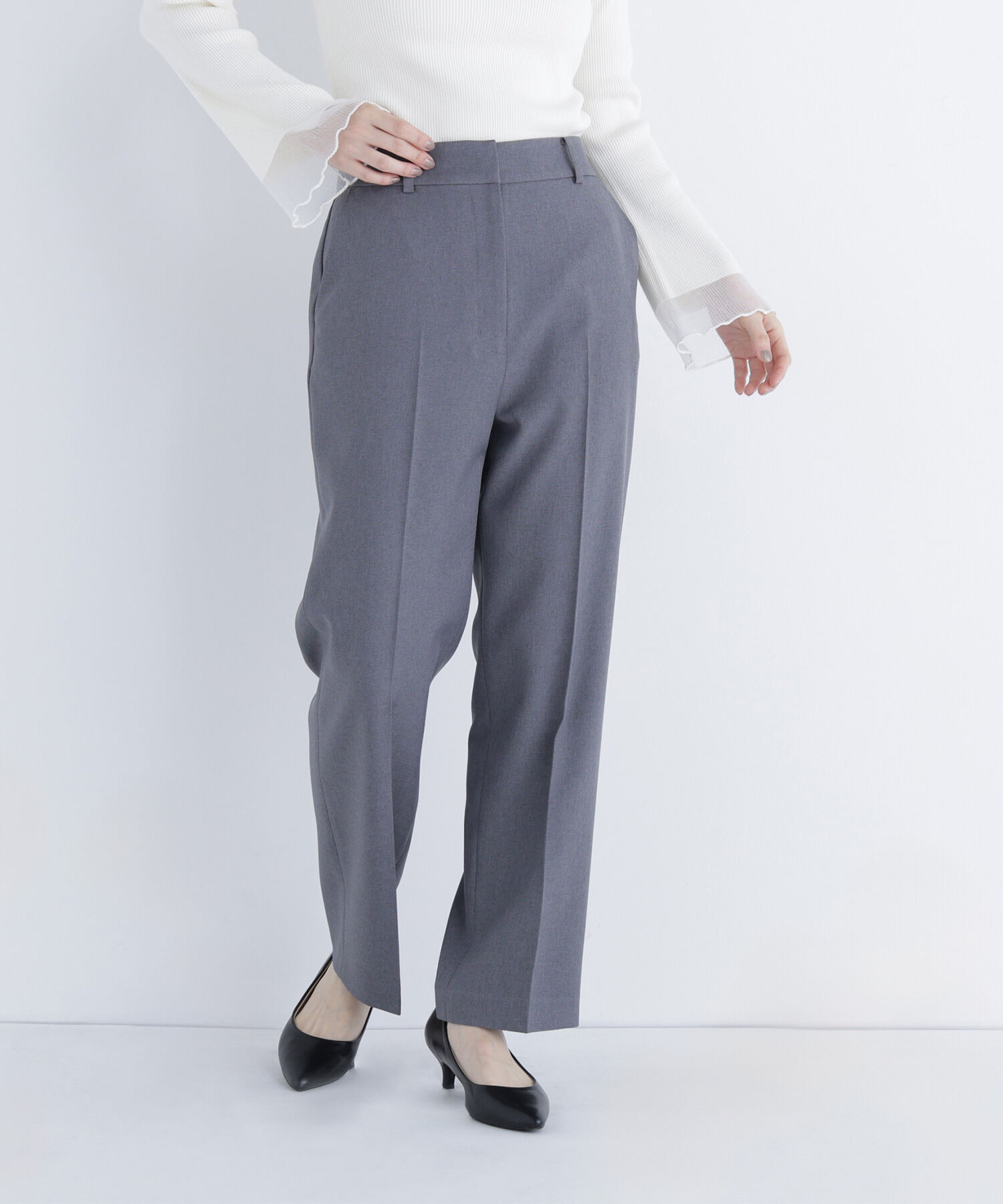  「メランジシャークスキン SETUP ストレートパンツ」|その他|