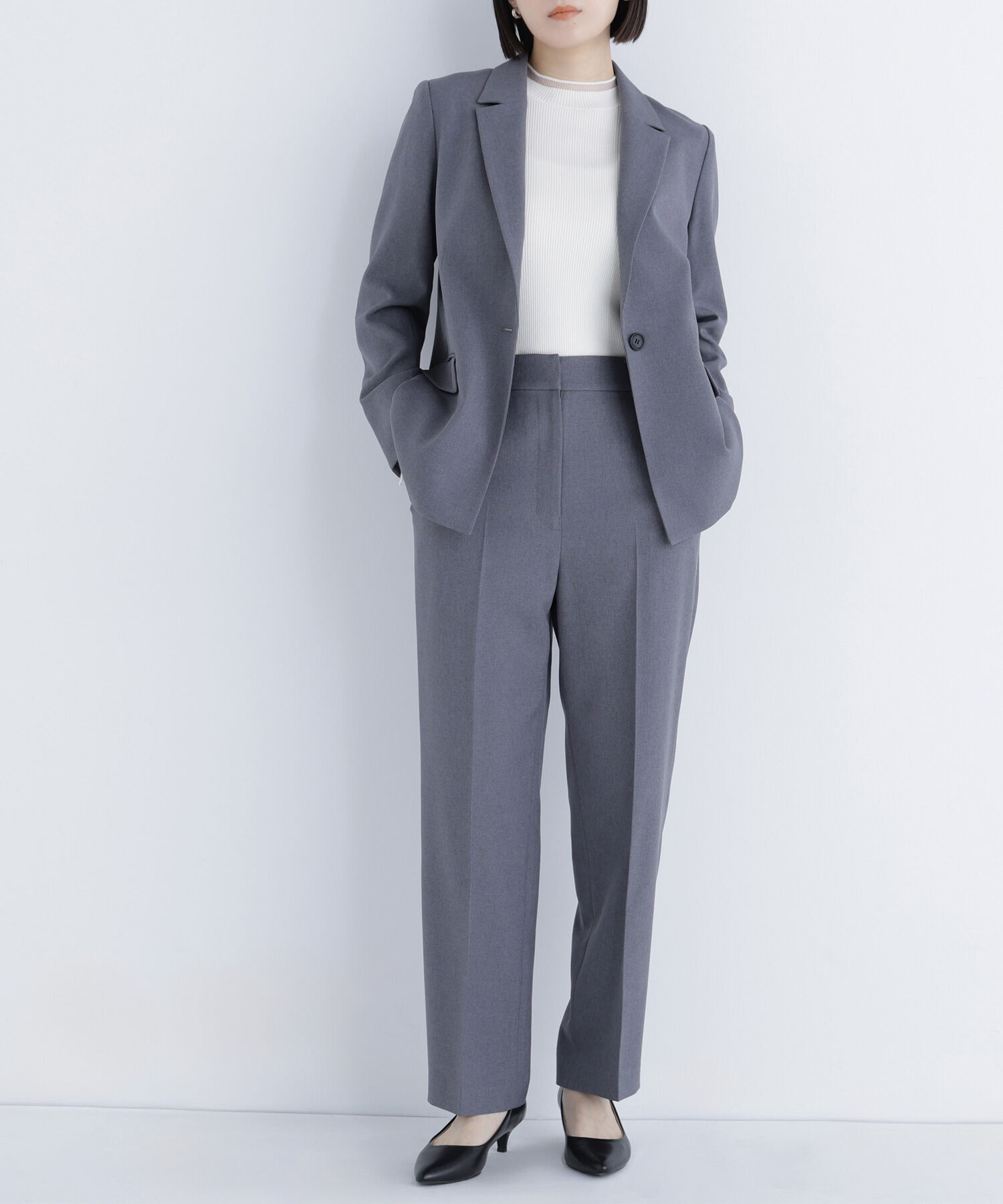  「メランジシャークスキン SETUP ストレートパンツ」|その他|